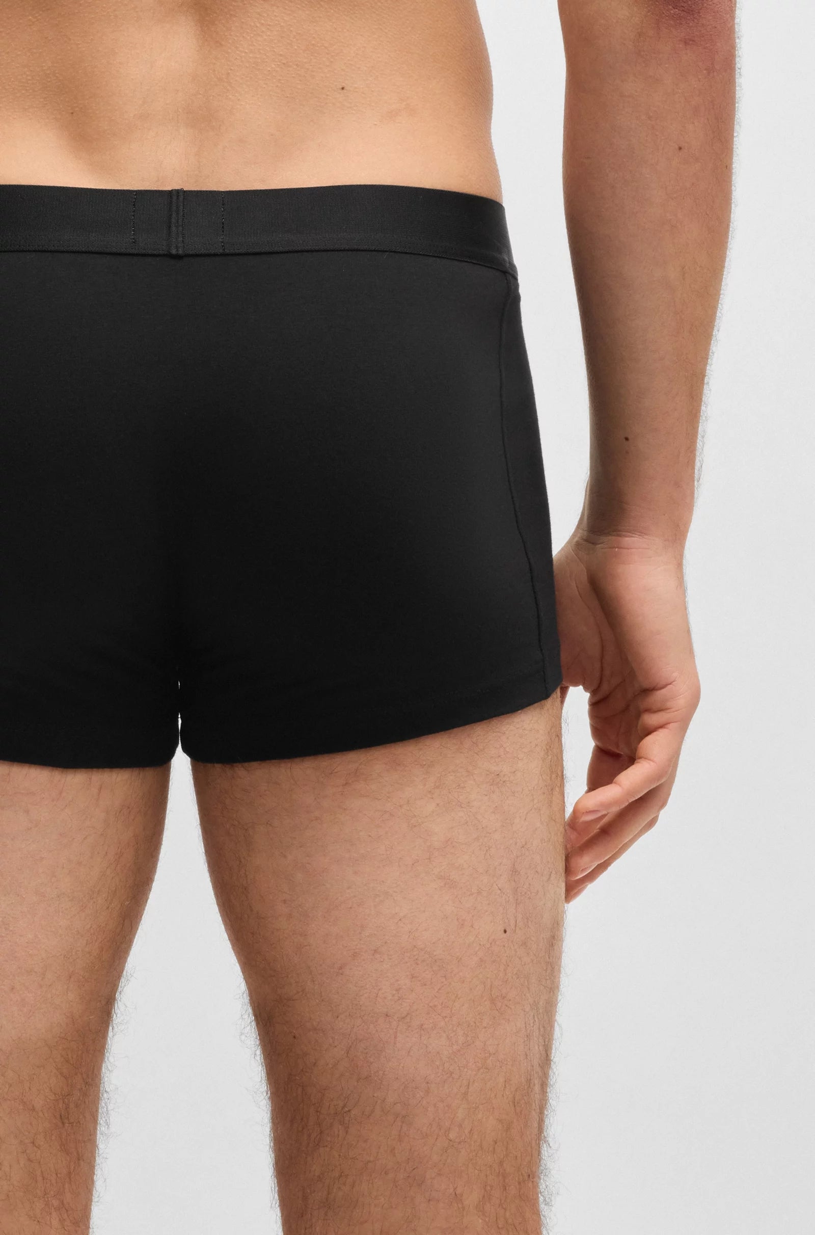 Boss Boxers Boxer Trunk 3p Icon Black Preto_shot3