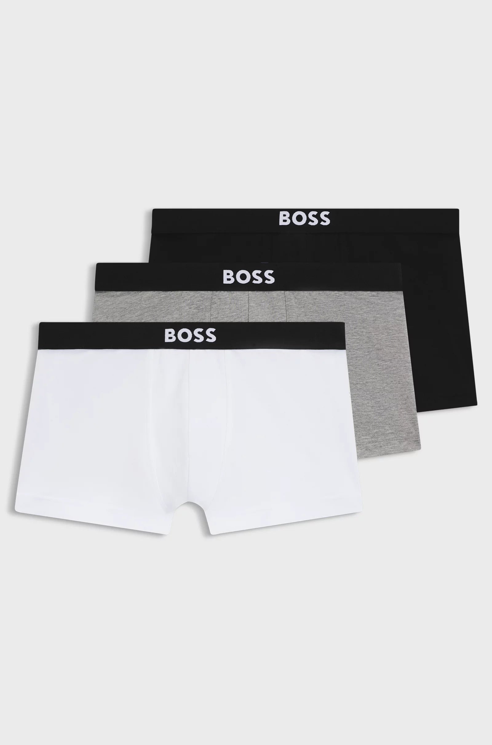 Boss Boxers Boxer Trunk 3p Icon Blk Whi Gr Preto Branco Cinza_shot1