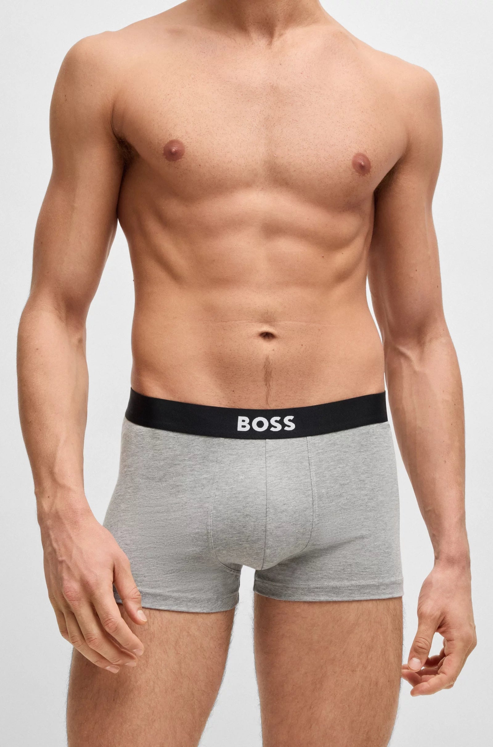 Boss Boxers Boxer Trunk 3p Icon Blk Whi Gr Preto Branco Cinza_shot2