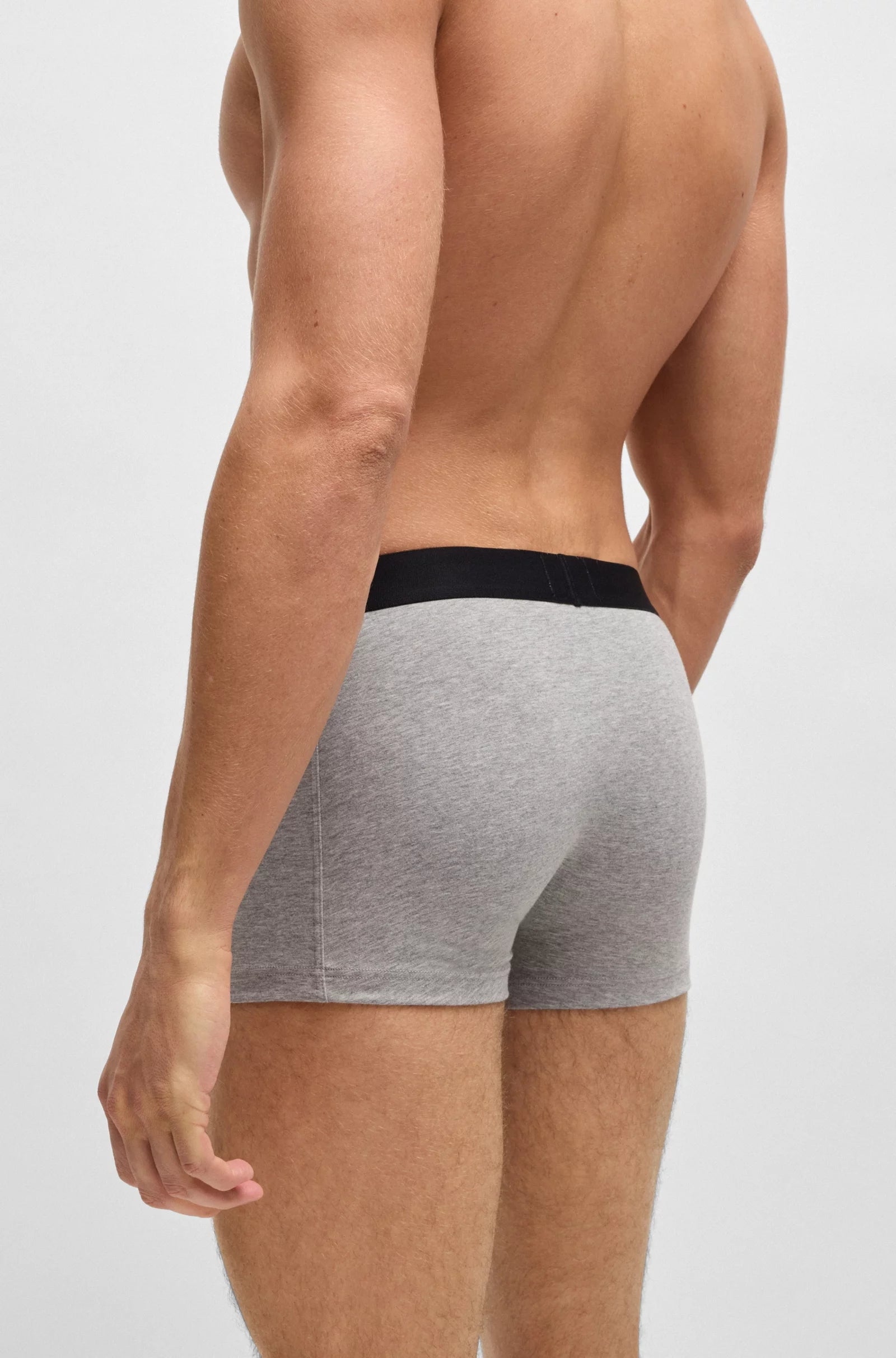 Boss Boxers Boxer Trunk 3p Icon Blk Whi Gr Preto Branco Cinza_shot3