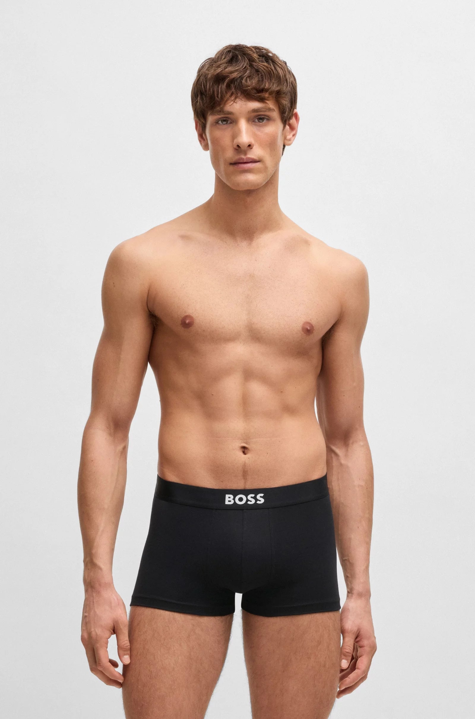 Boss Boxers Boxer Trunk 3p Icon Blk Whi Gr Preto Branco Cinza_shot5