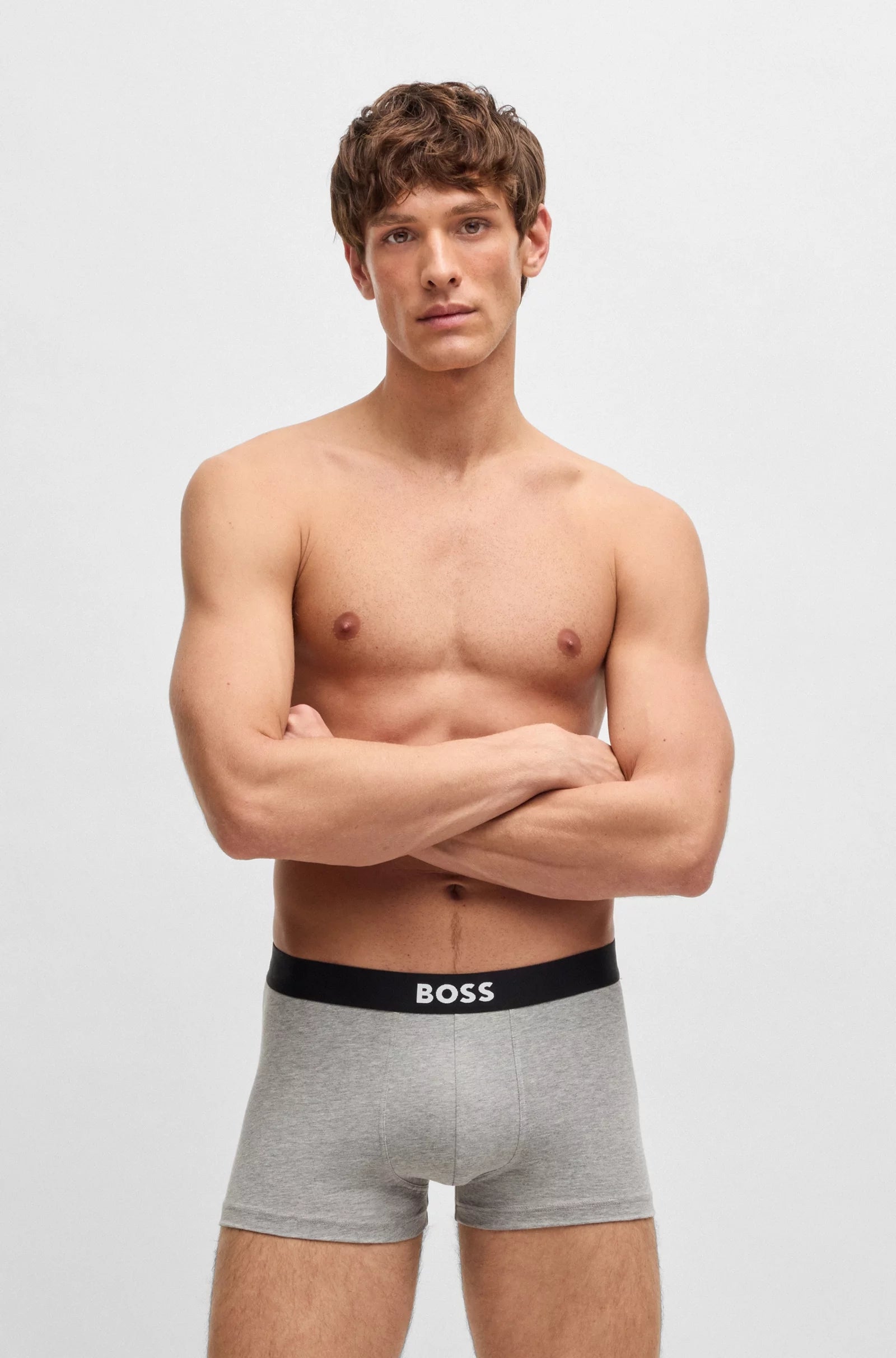 Boss Boxers Boxer Trunk 3p Icon Blk Whi Gr Preto Branco Cinza_shot6