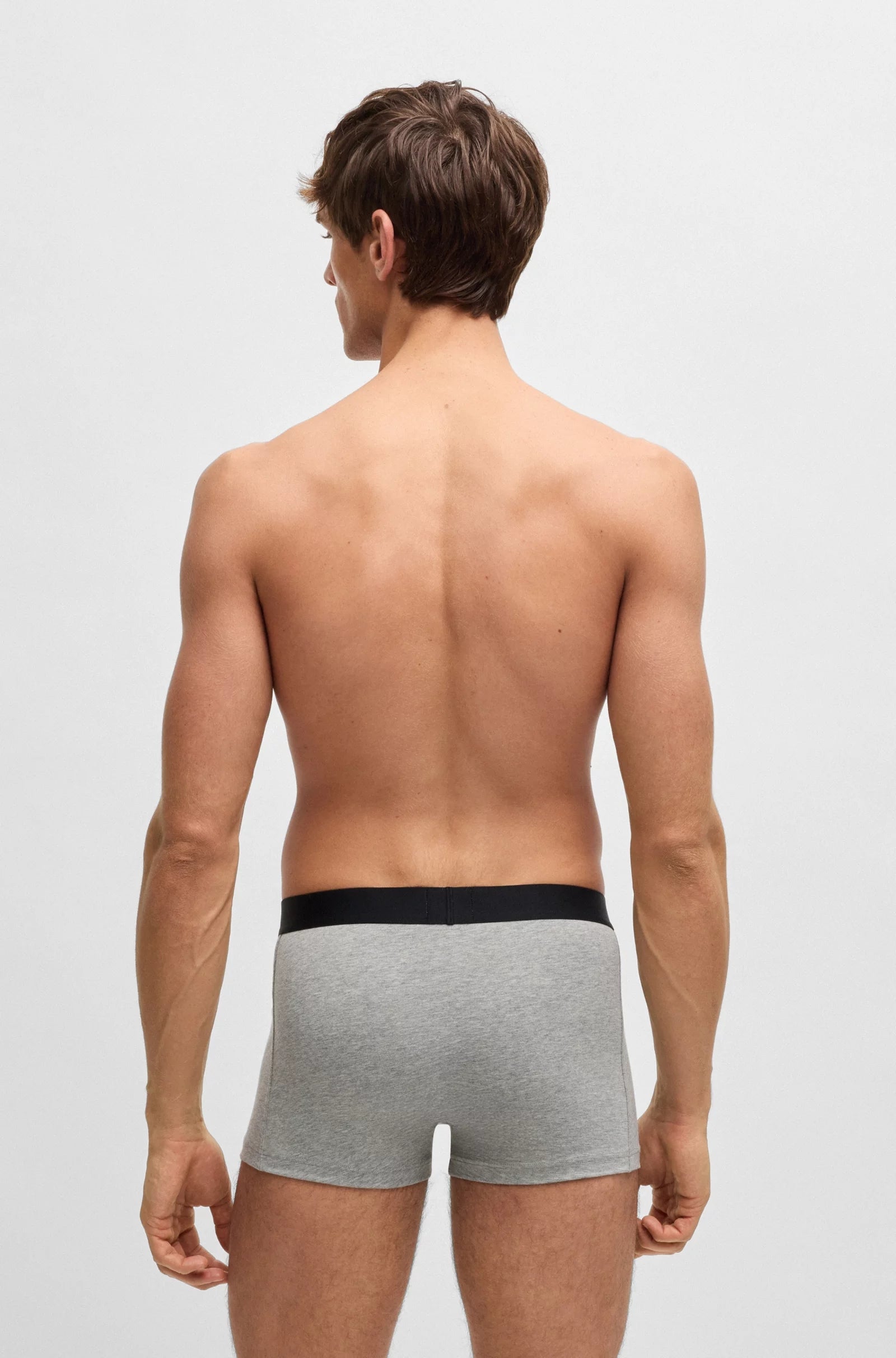 Boss Boxers Boxer Trunk 3p Icon Blk Whi Gr Preto Branco Cinza_shot7