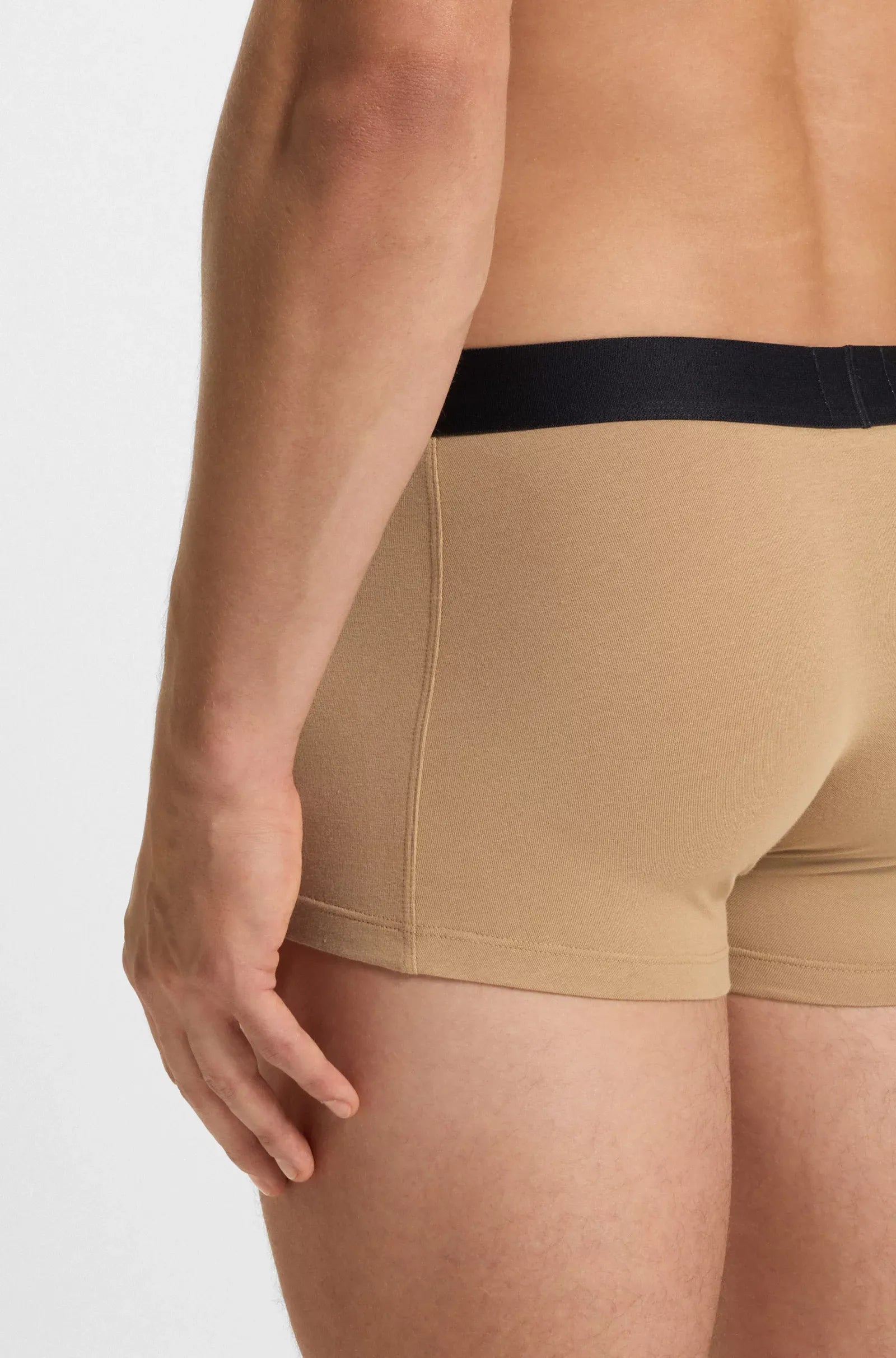 Boss Boxers Boxer Trunk 3p One Blk Whi Be Preto Branco Beige_shot2