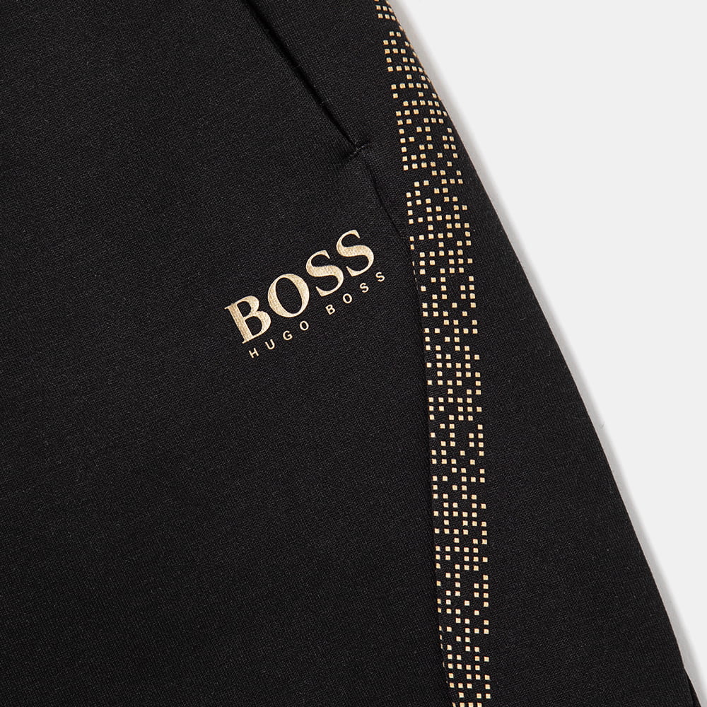 Boss Calças Trousers Hadiko25045640 Blk Gold Preto Ouro Shot7