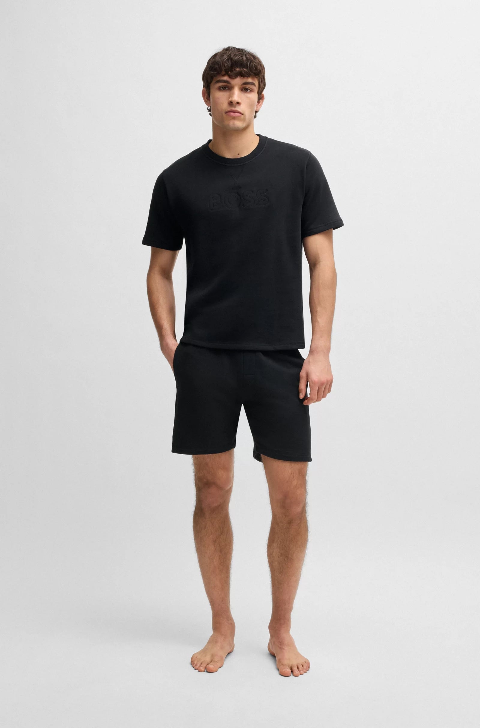Boss Calcao Shorts David Shorts Black Preto_shot2