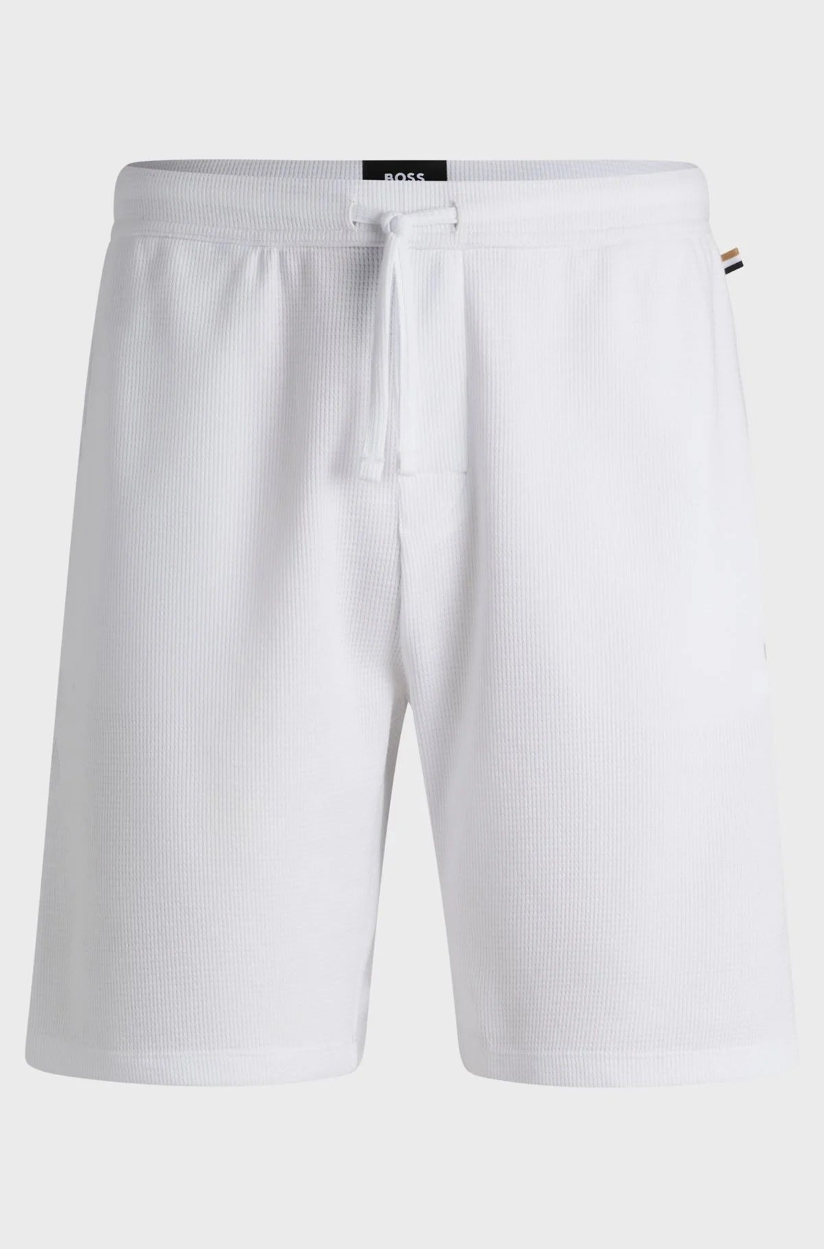 Boss Calcao Shorts Waffle Shorts White Branco_shot1