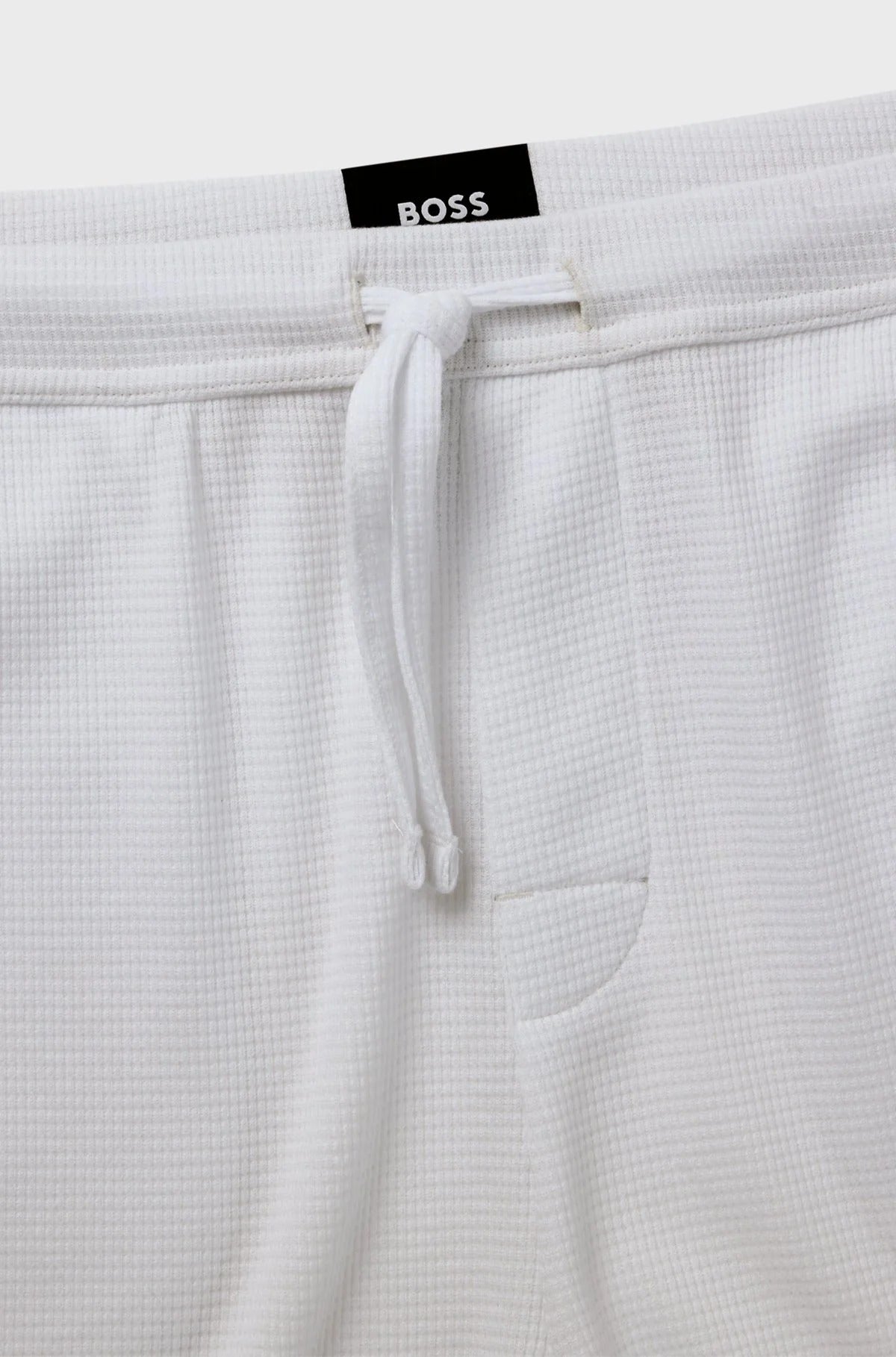 Boss Calcao Shorts Waffle Shorts White Branco_shot2