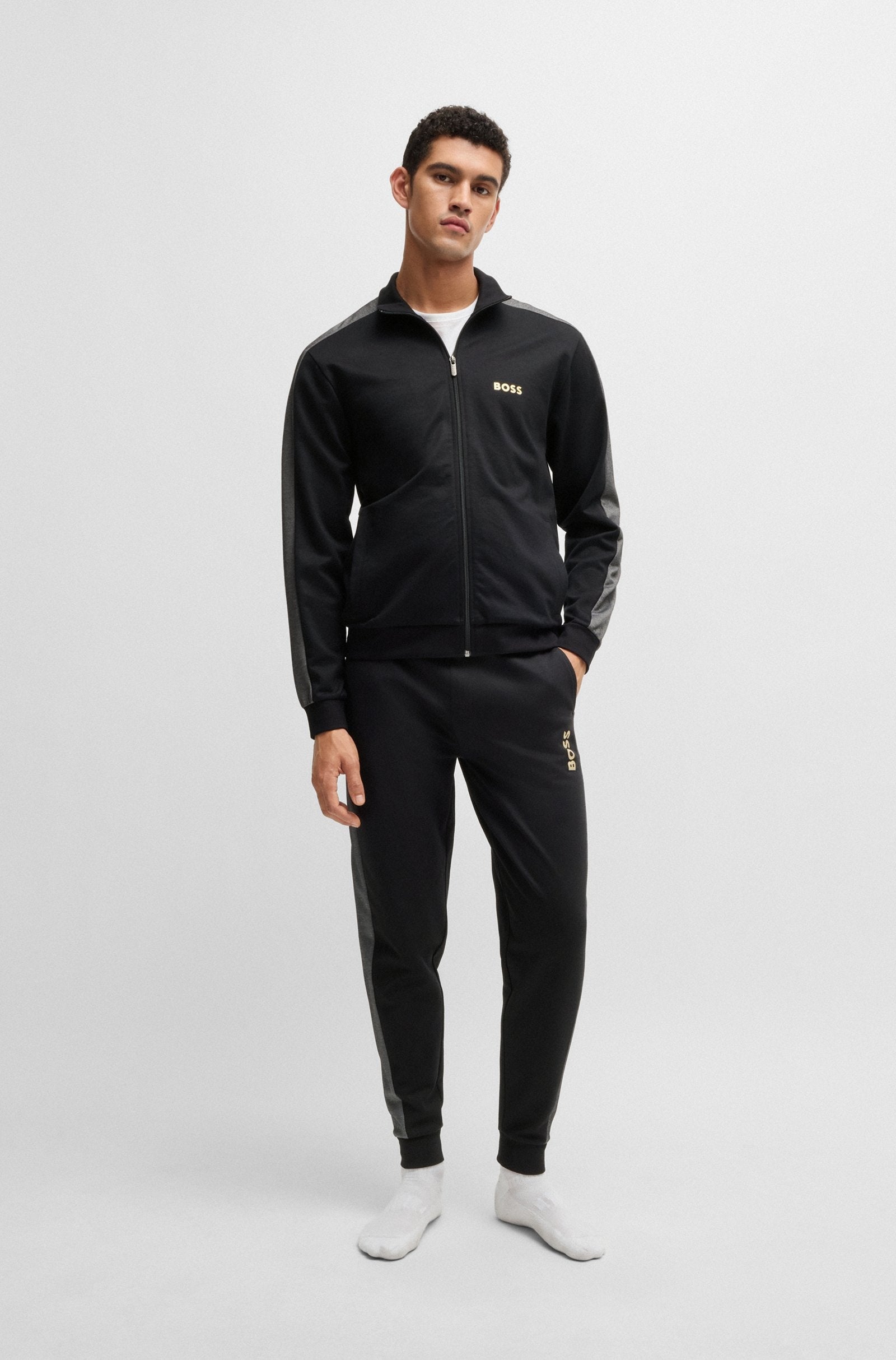 Boss Calcas Training Pants Tracksuit Pant Black Preto_shot2