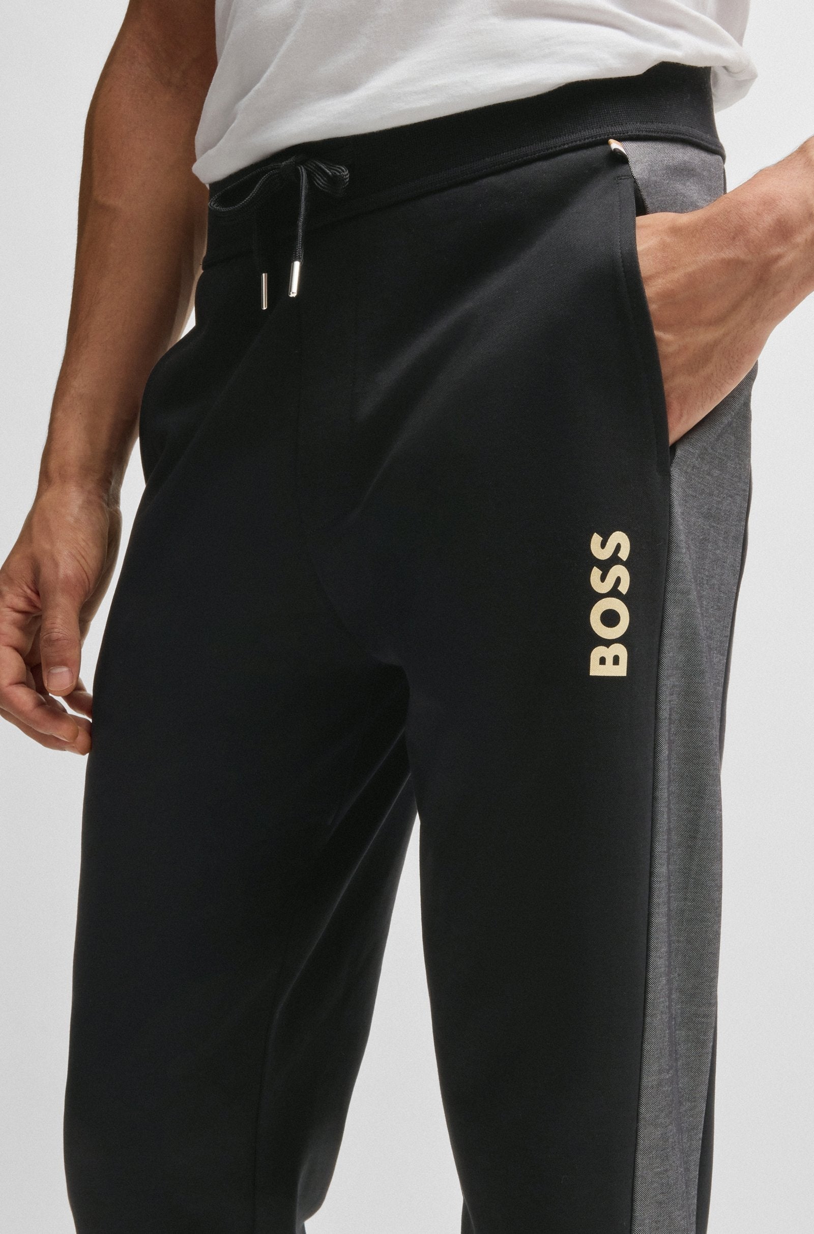 Boss Calcas Training Pants Tracksuit Pant Black Preto_shot3