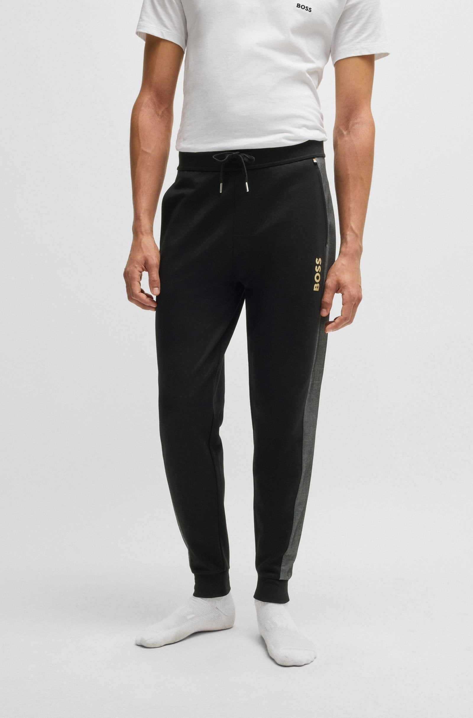 Boss Calcas Training Pants Tracksuit Pant Black Preto_shot4