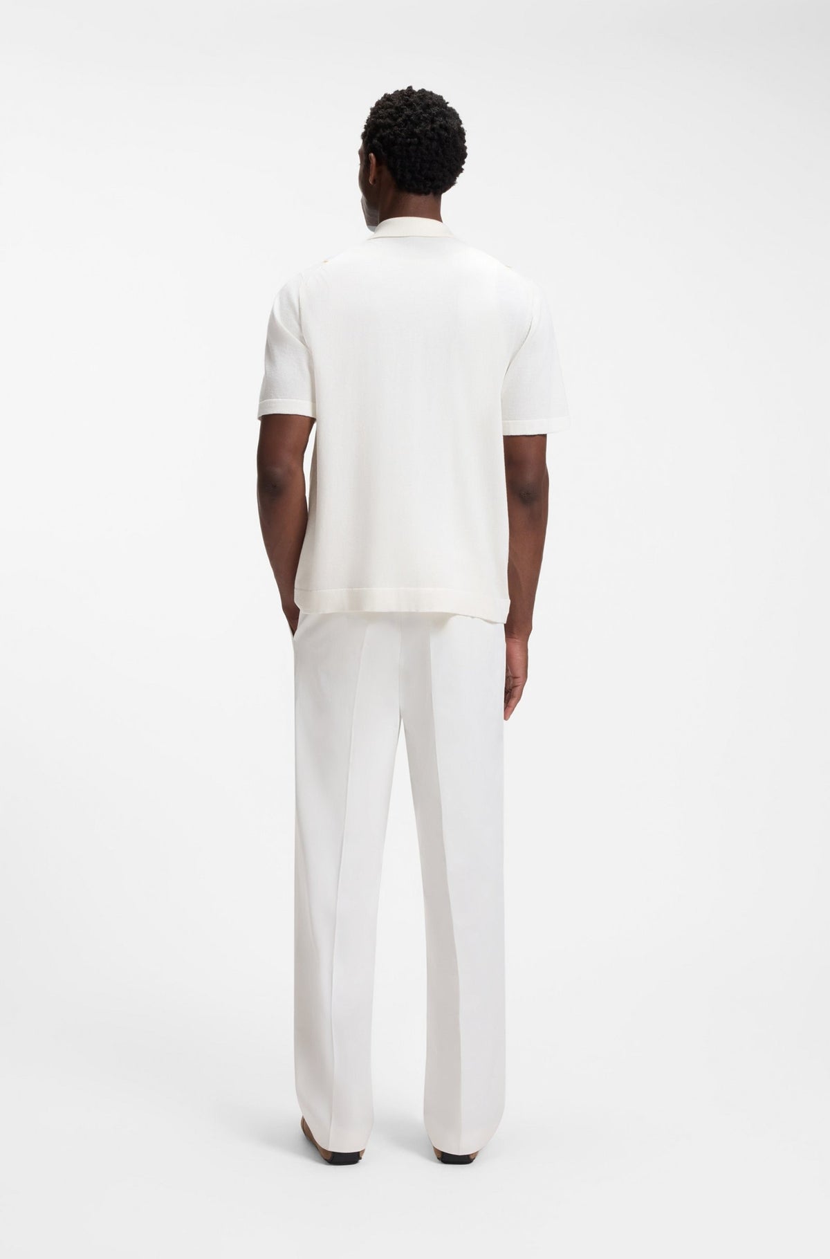 Boss Camisa Shirt C Lastro Whi Blue Branco Azul_shot4