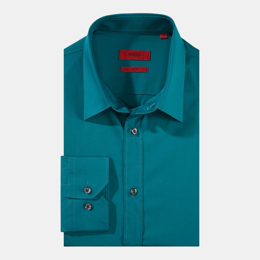 Boss Camisa Shirt Elisha Dk.green Verde Escuro Shot6