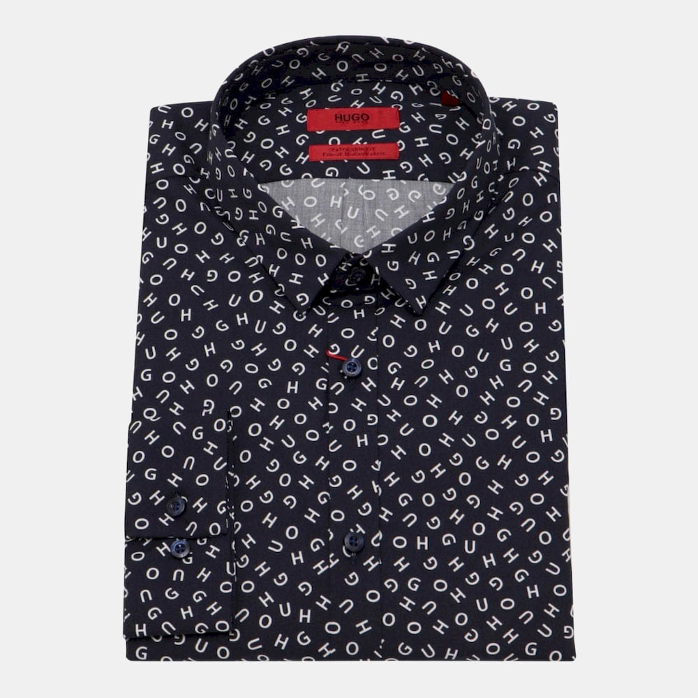 Boss Camisa Shirt Ero3 W Dk.blue Azul Escuro Shot2