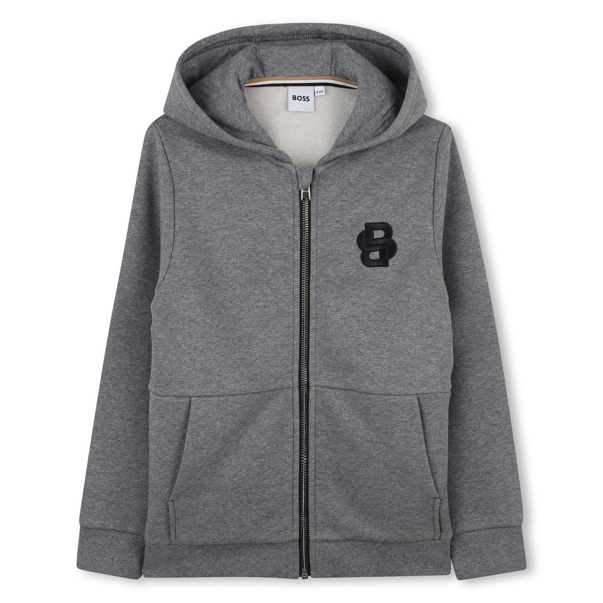 Boss Camisola Hoodie J52320 Grey Cinza_shot2