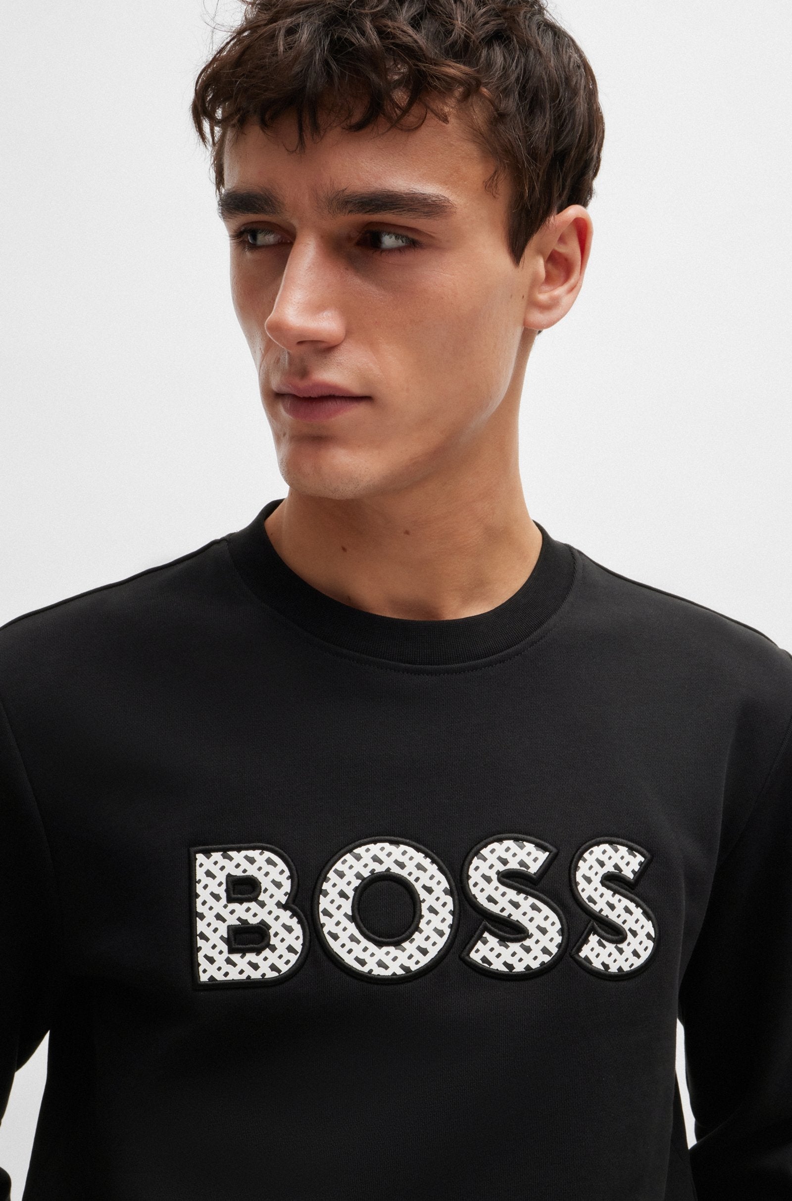 Boss Camisola Sweat C Soleri 04 Black Preto_shot2