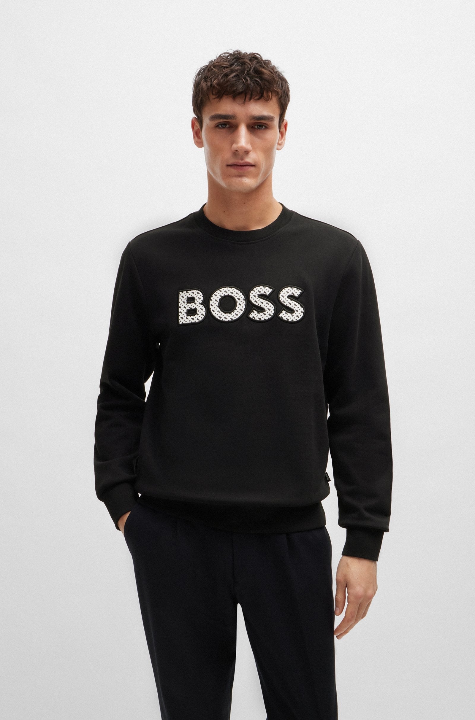 Boss Camisola Sweat C Soleri 04 Black Preto_shot3