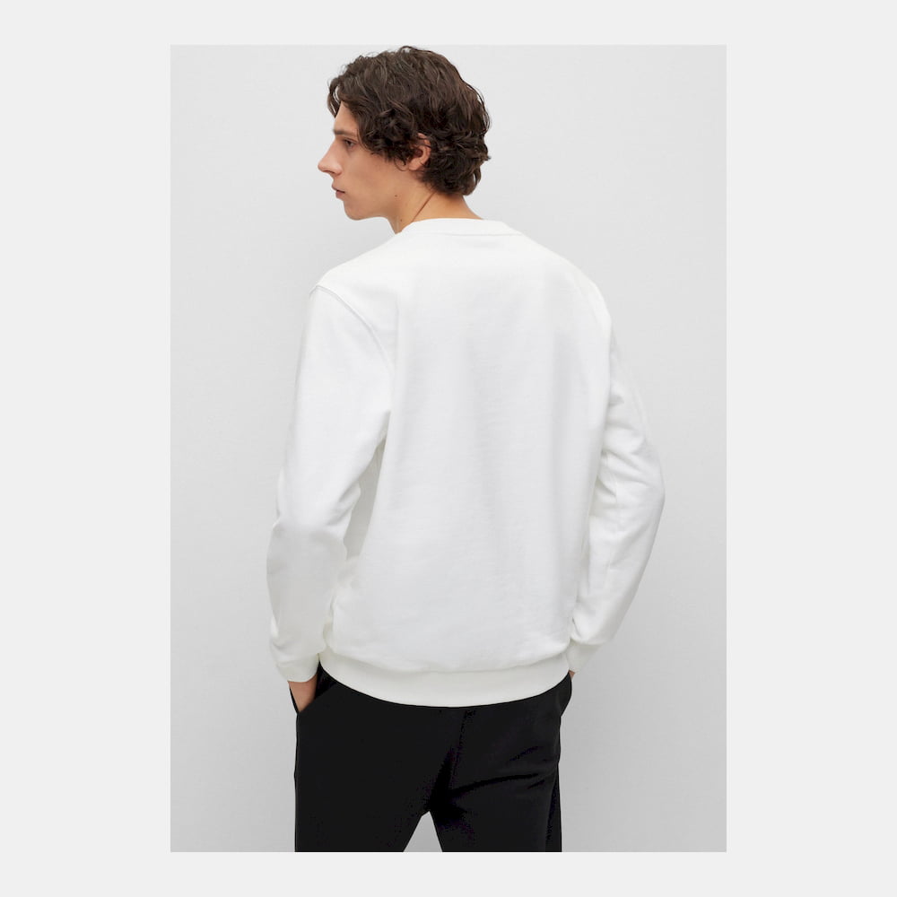 Boss Camisola Sweat Delery White Branco Shot4