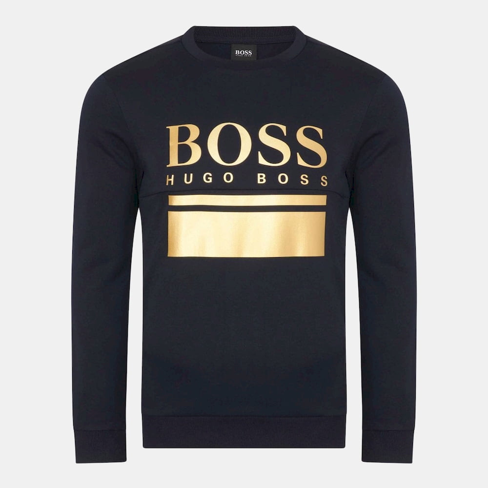 Boss Camisola Sweat Salbo150434921 Navy Gold Navy Ouro Shot2