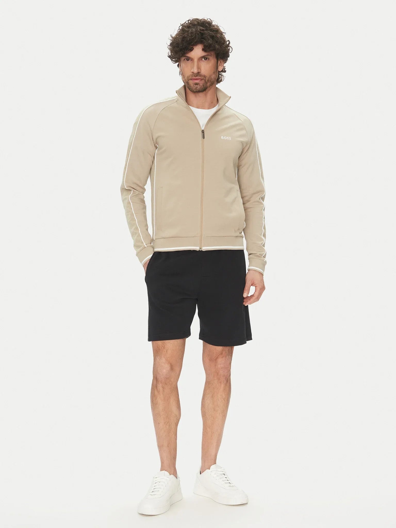 Boss Casaco Training Sweat Training Tracksuit J Lt.bege Beige Claro_shot1