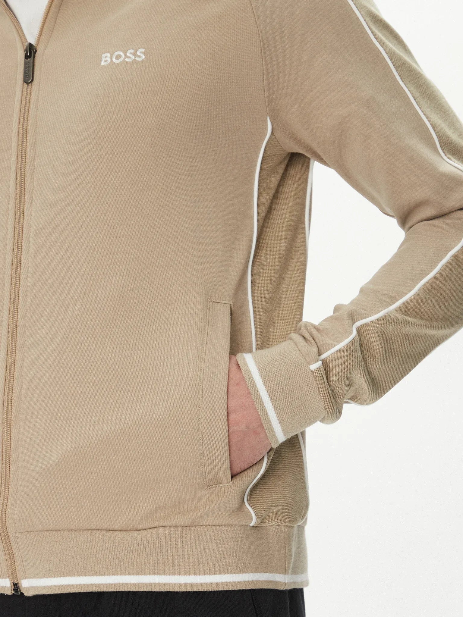 Boss Casaco Training Sweat Training Tracksuit J Lt.bege Beige Claro_shot4