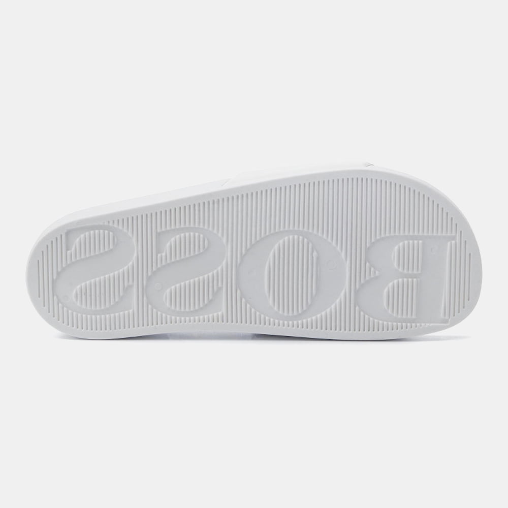 Boss Chinelos Slippers Solarslidlogo White Blk Branco Preto Shot2