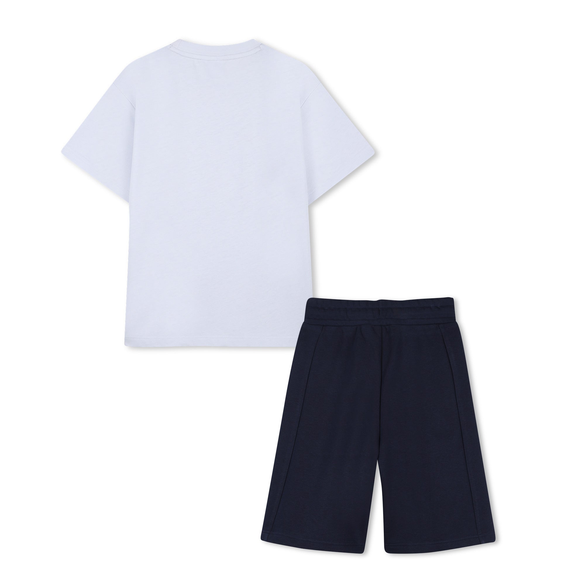 Boss Conjunto T Shirt Calcao T Shirt And Shorts J53007 Whi Nvy Branco Navy_shot3