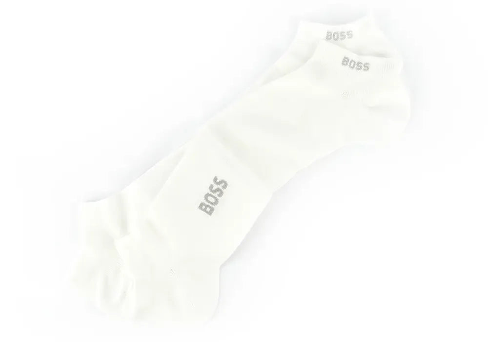 Boss Meias Socks 2paslogobamboo White Branco_shot2