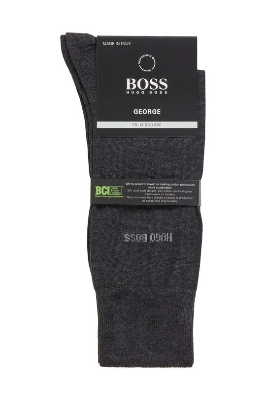 Boss Meias Socks Georgers Charcoal Charcoal_shot3