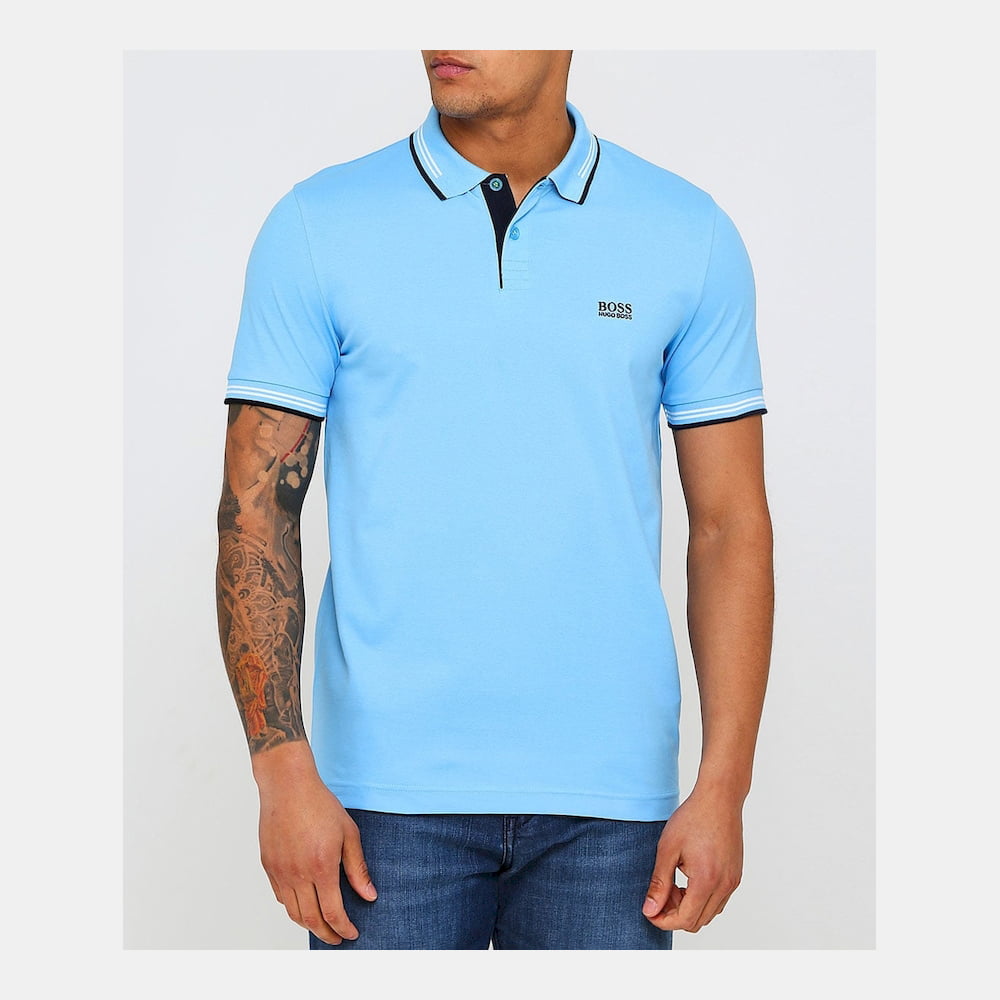 Boss Polo Paul Blue Azul Shot4