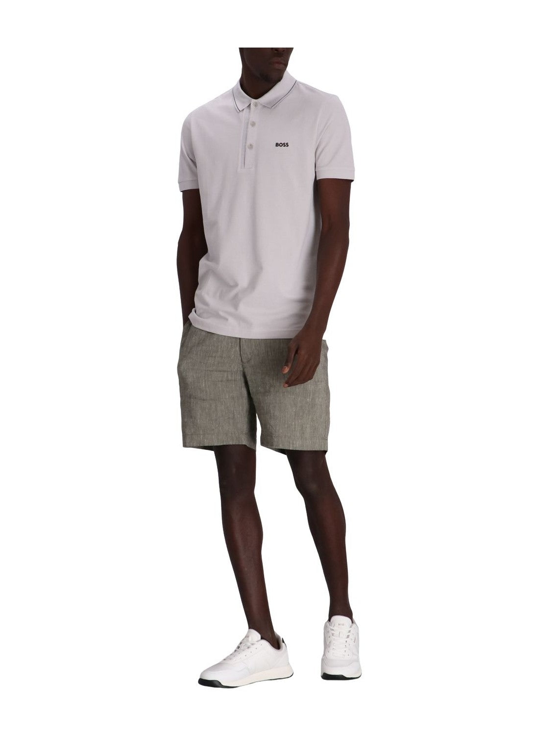 Boss Polo Paule 4 505061 Lt.grey Cinza Claro_shot1