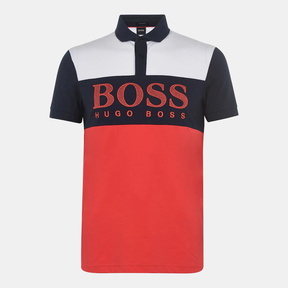 Boss Polo Pavel Navy Wh Re Azul Branco Vermelho Shot6