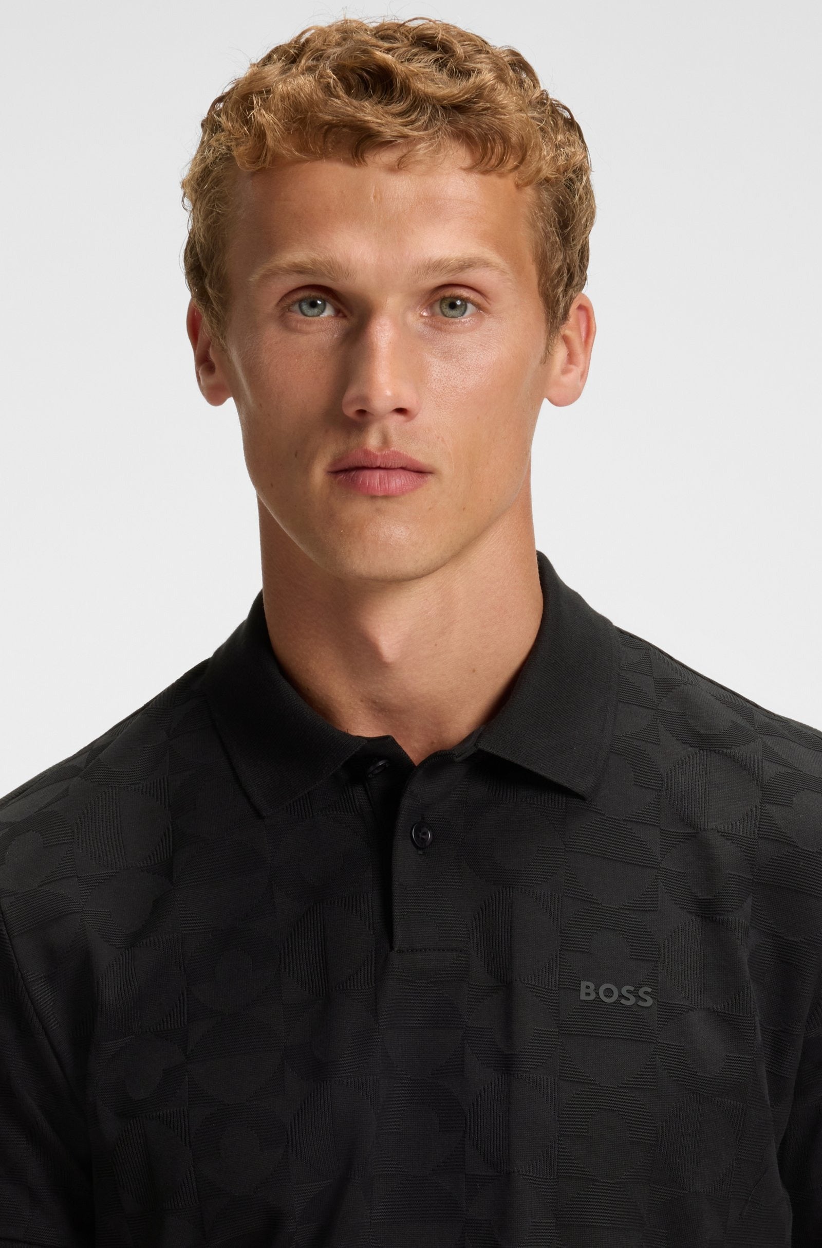 Boss Polo Pirax Striped Black Preto_shot5
