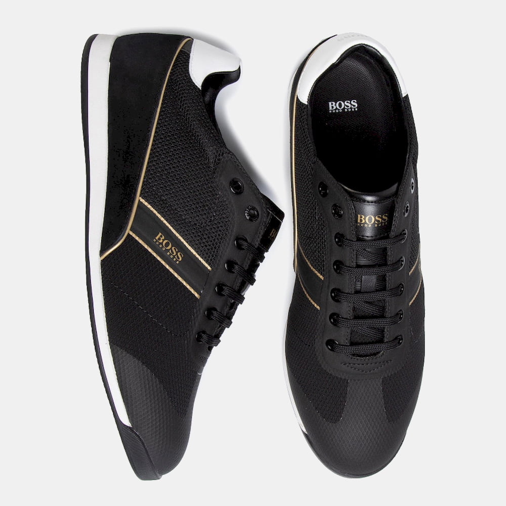 Boss Sapatilhas Sneakers Shoes Glazelowpmewt Black Preto Shot11