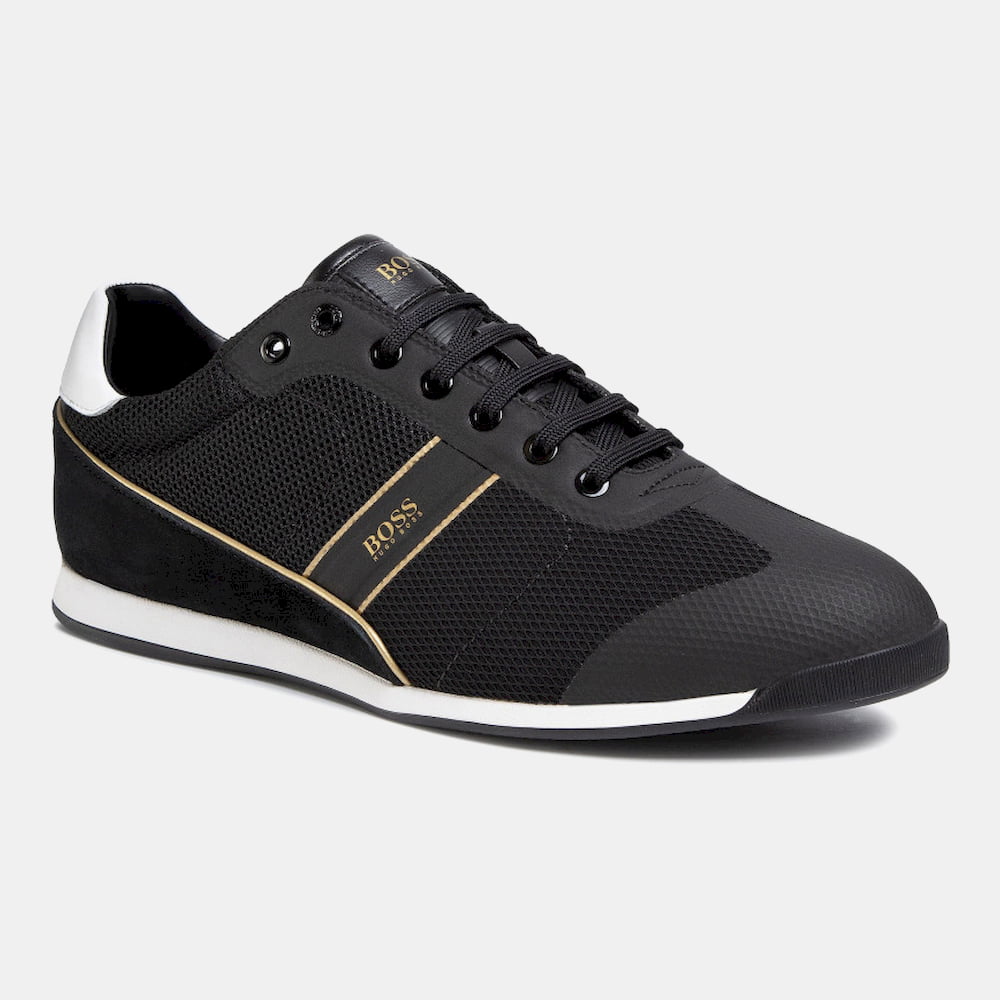 Boss Sapatilhas Sneakers Shoes Glazelowpmewt Black Preto Shot3