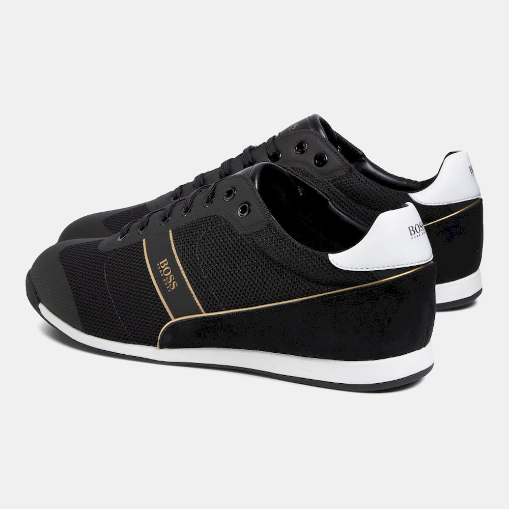 Boss Sapatilhas Sneakers Shoes Glazelowpmewt Black Preto Shot9