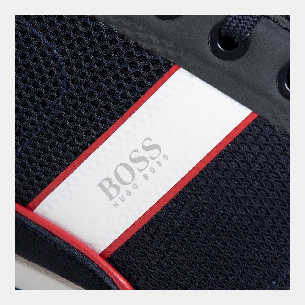 Boss Sapatilhas Sneakers Shoes Glazelowpmewt Dk.blue Azul Escuro Shot12