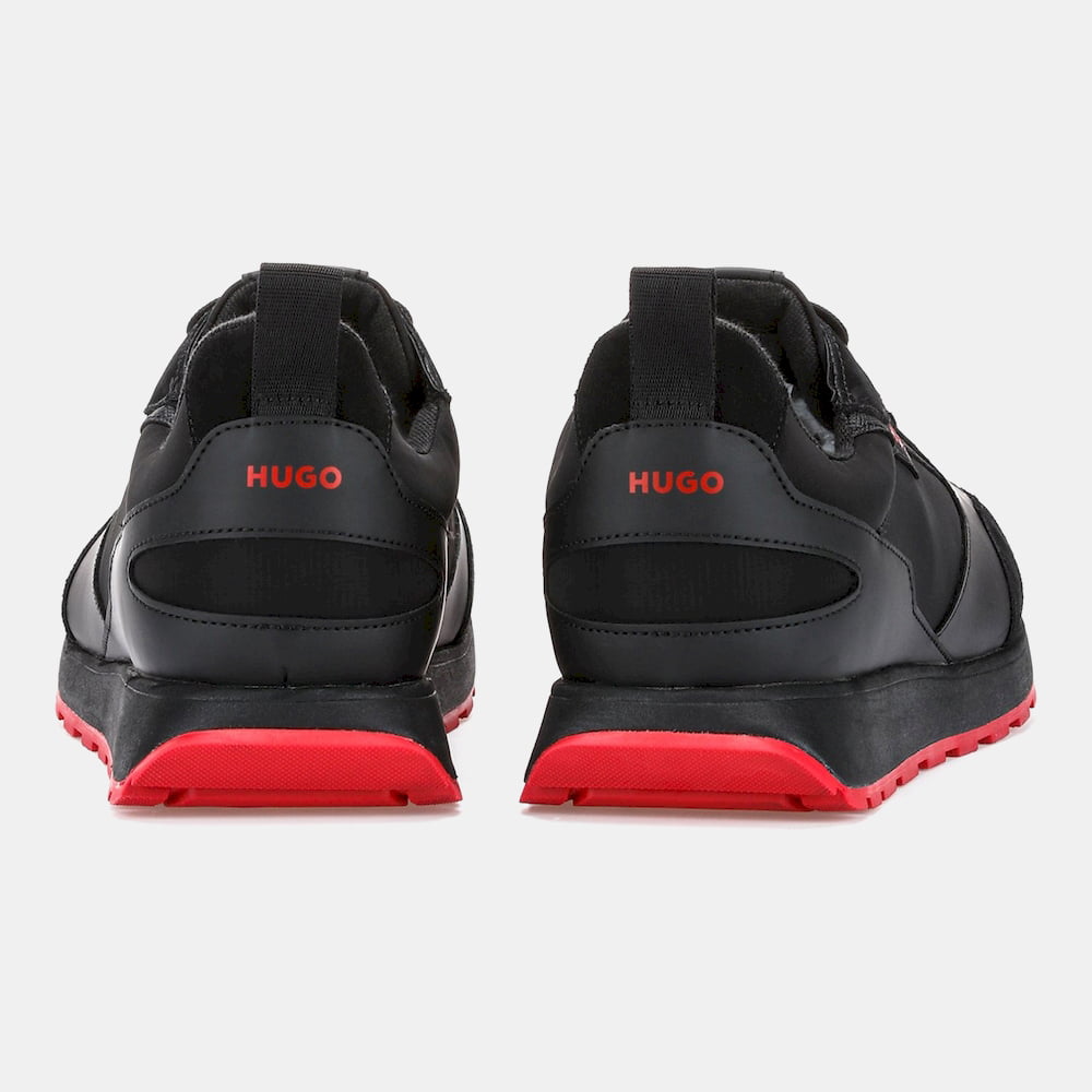 Boss Sapatilhas Sneakers Shoes Icelinrunnnypu Black Red Preto Vermelho Shot4
