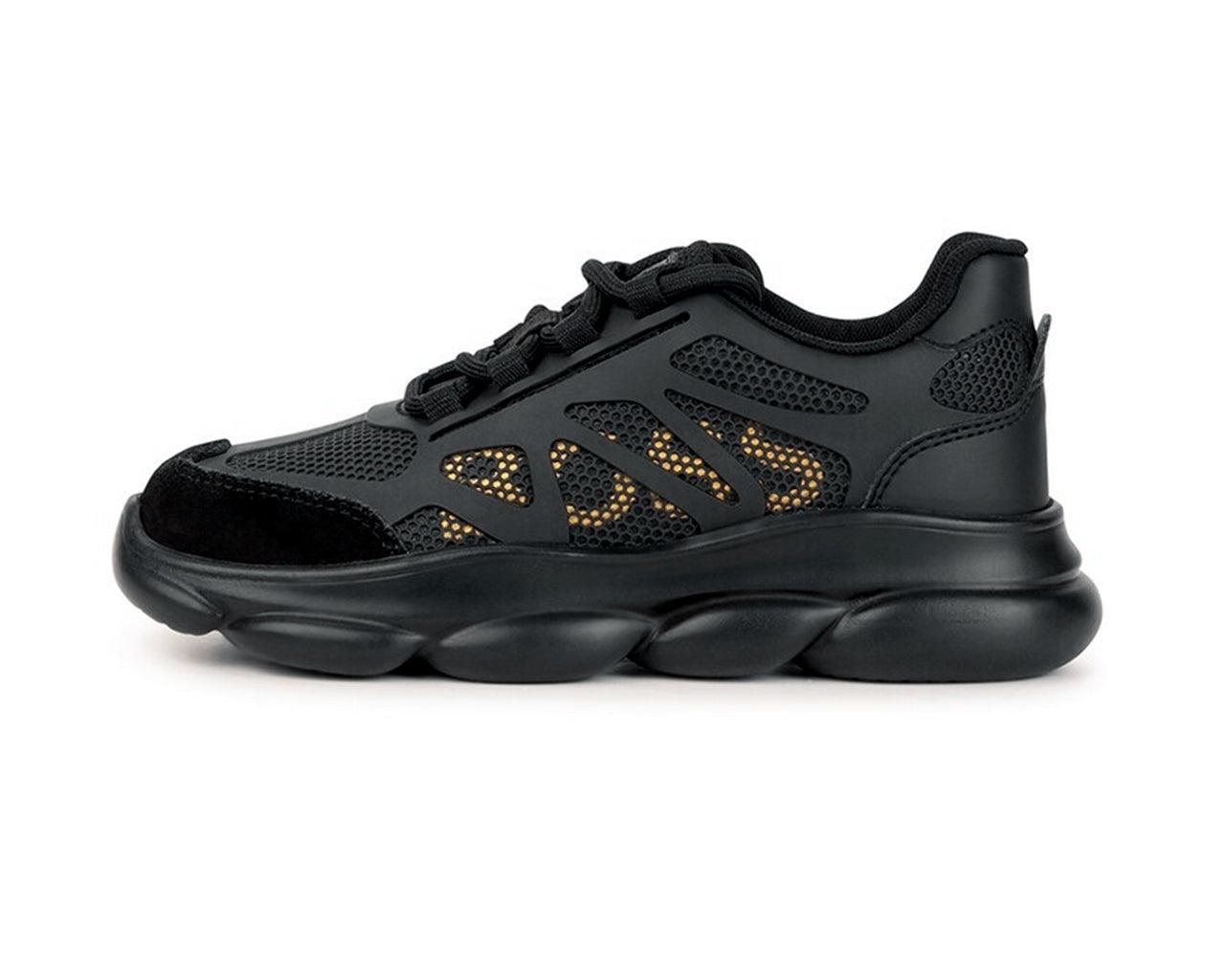 Boss Sapatilhas Sneakers Shoes J29301 Blk Gold Preto Ouro_shot2