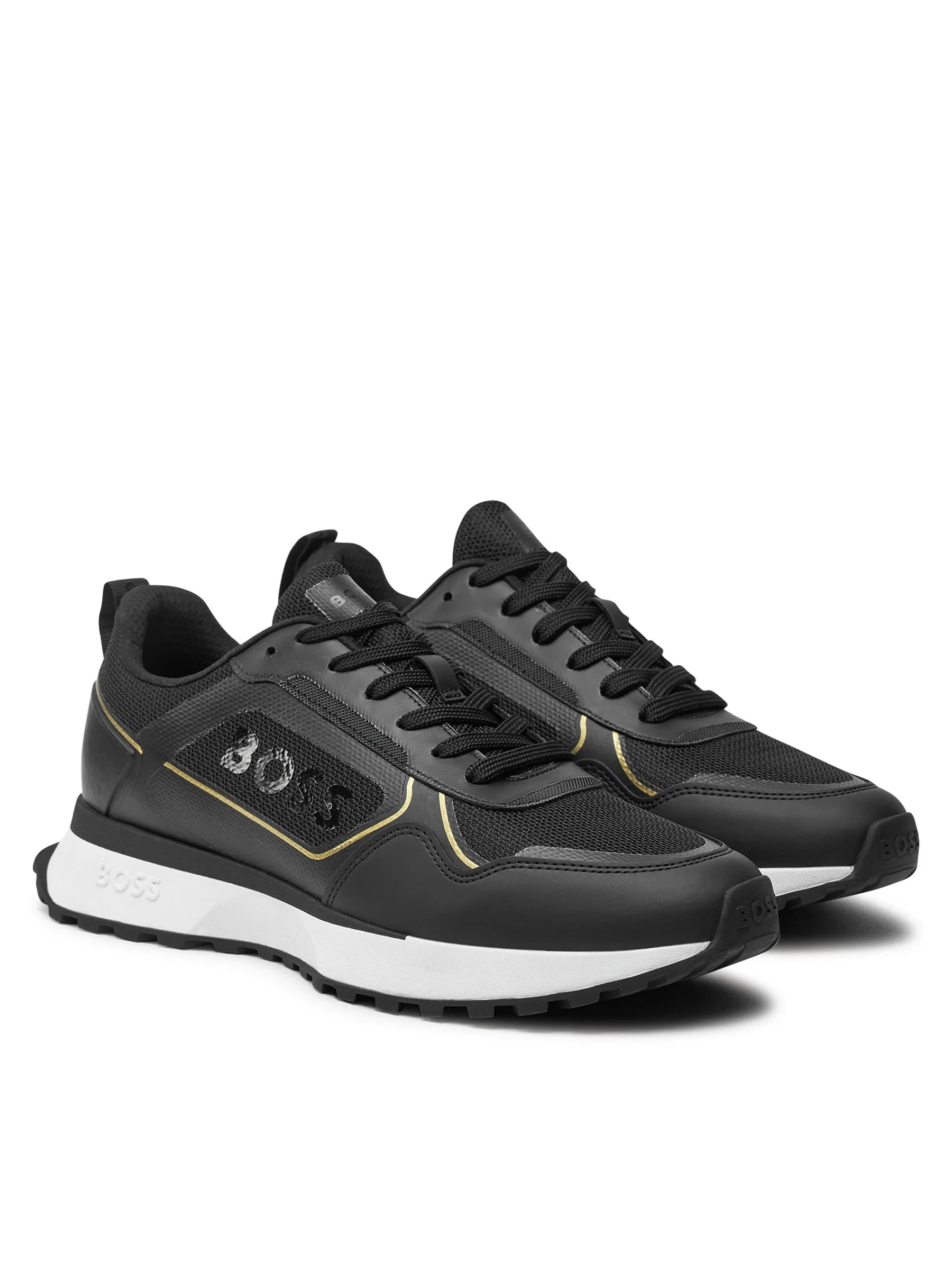 Boss Sapatilhas Sneakers Shoes Jonah Merbl Blk Gold Preto Ouro_shot1