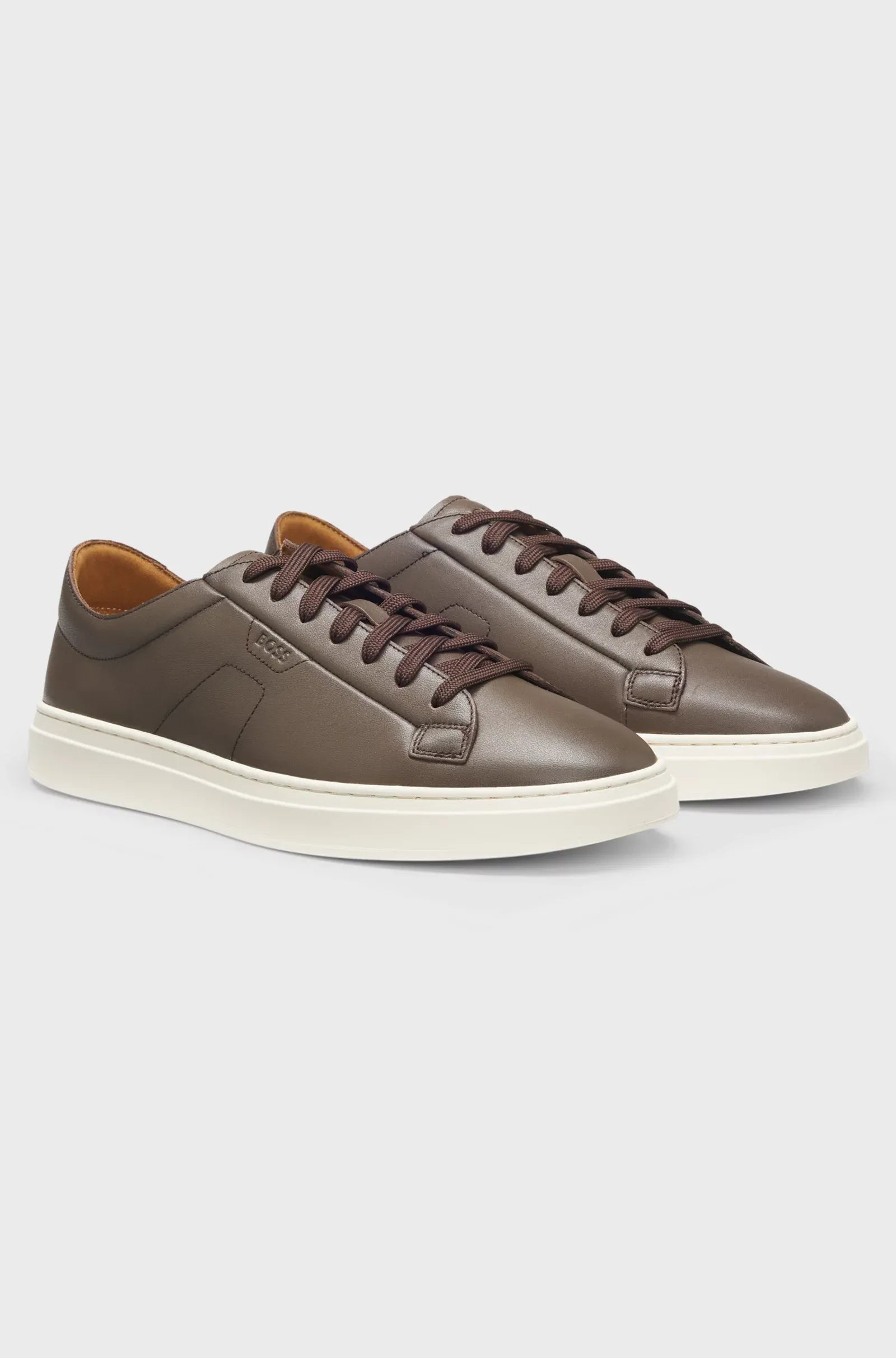 Boss Sapatilhas Sneakers Shoes Kieran Tenn Bu Dk.brown Castanho Escuro_shot1