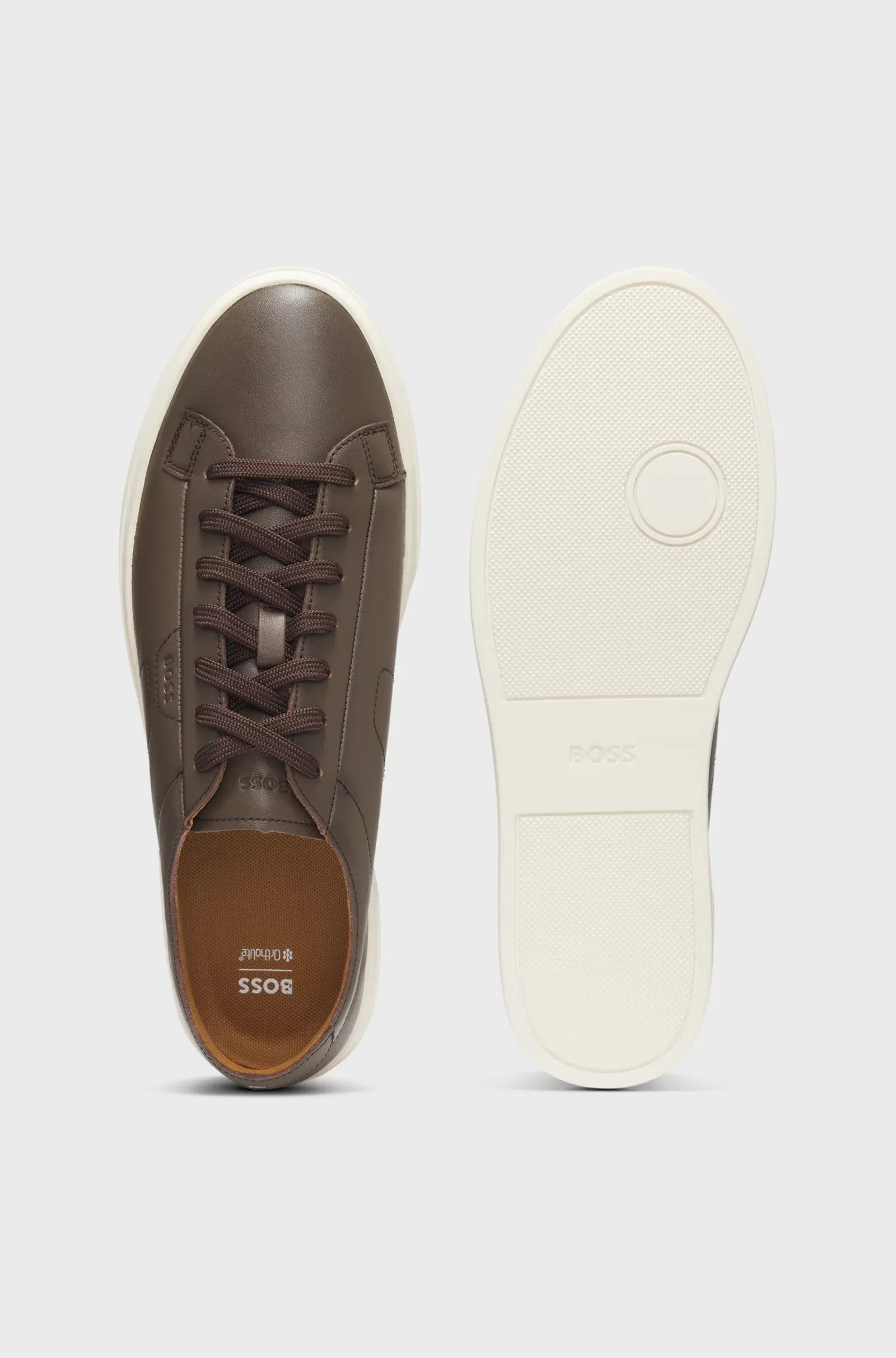 Boss Sapatilhas Sneakers Shoes Kieran Tenn Bu Dk.brown Castanho Escuro_shot2