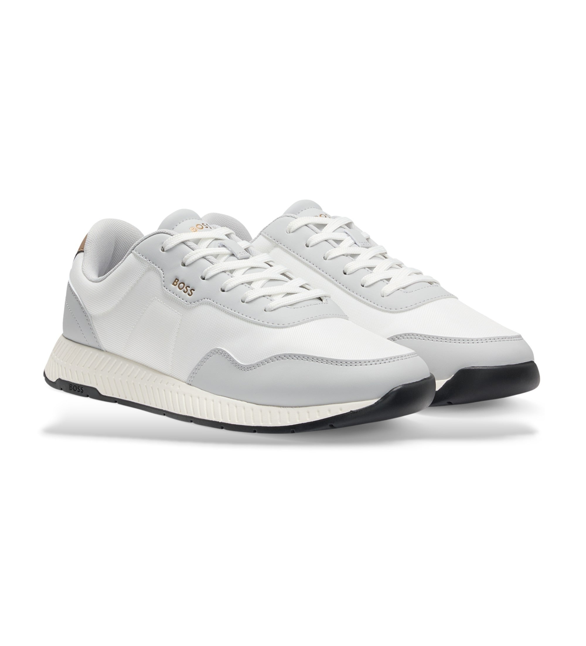 Boss Sapatilhas Sneakers Shoes Titanium Nypun White Grey Branco Cinza_shot4