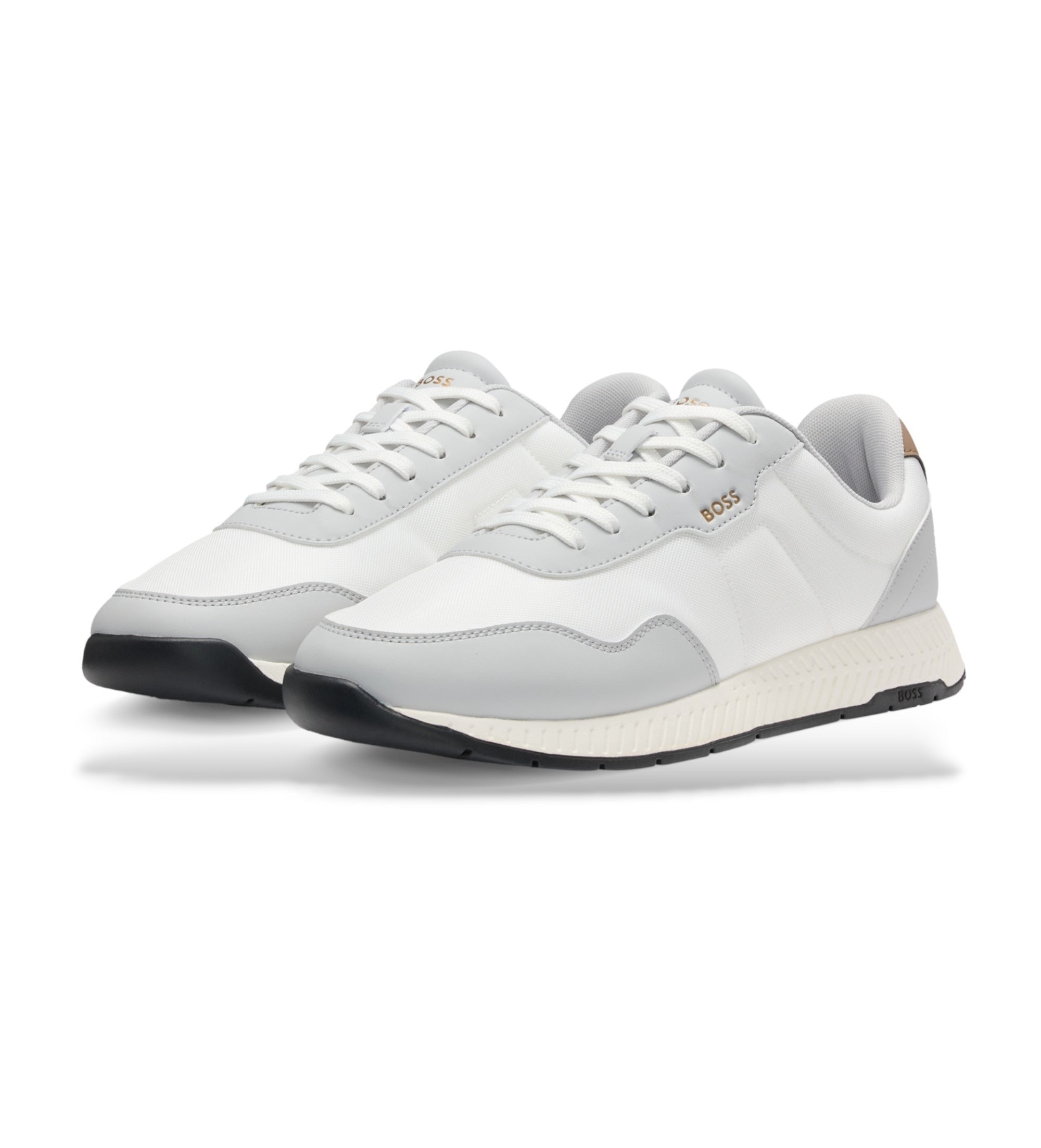 Boss Sapatilhas Sneakers Shoes Titanium Nypun White Grey Branco Cinza_shot5