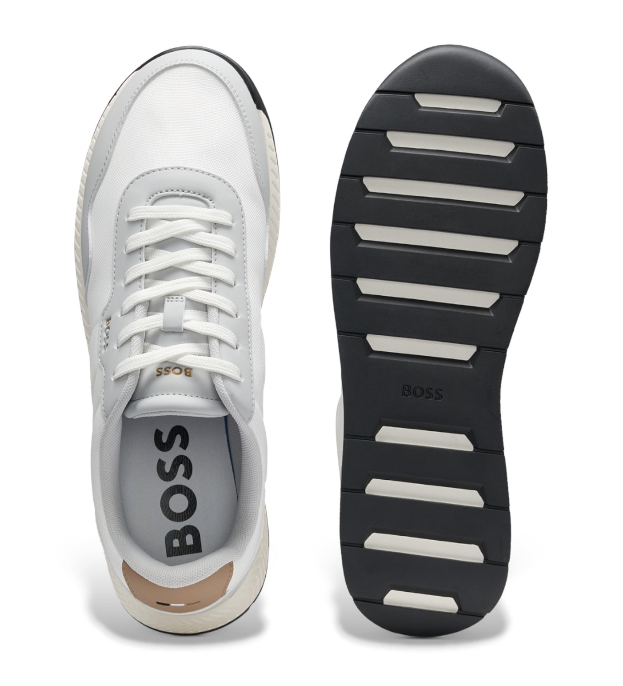 Boss Sapatilhas Sneakers Shoes Titanium Nypun White Grey Branco Cinza_shot7