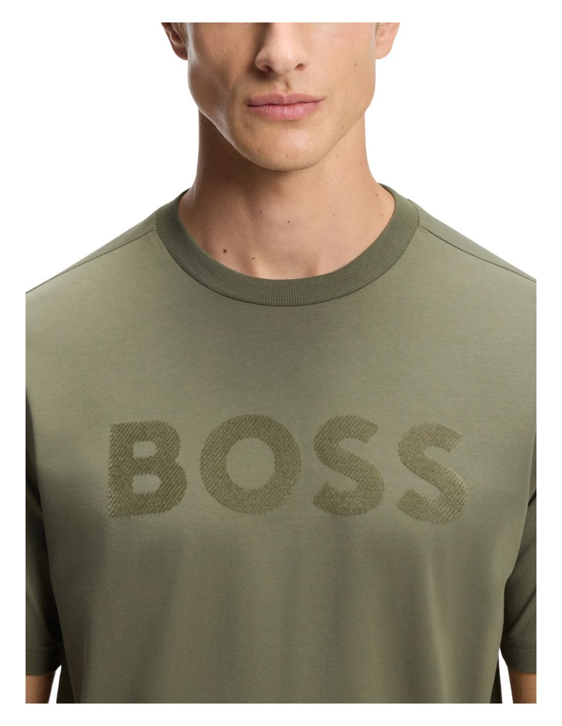 Boss T Shirt  Ts Iconic Log Beige Beige_shot2