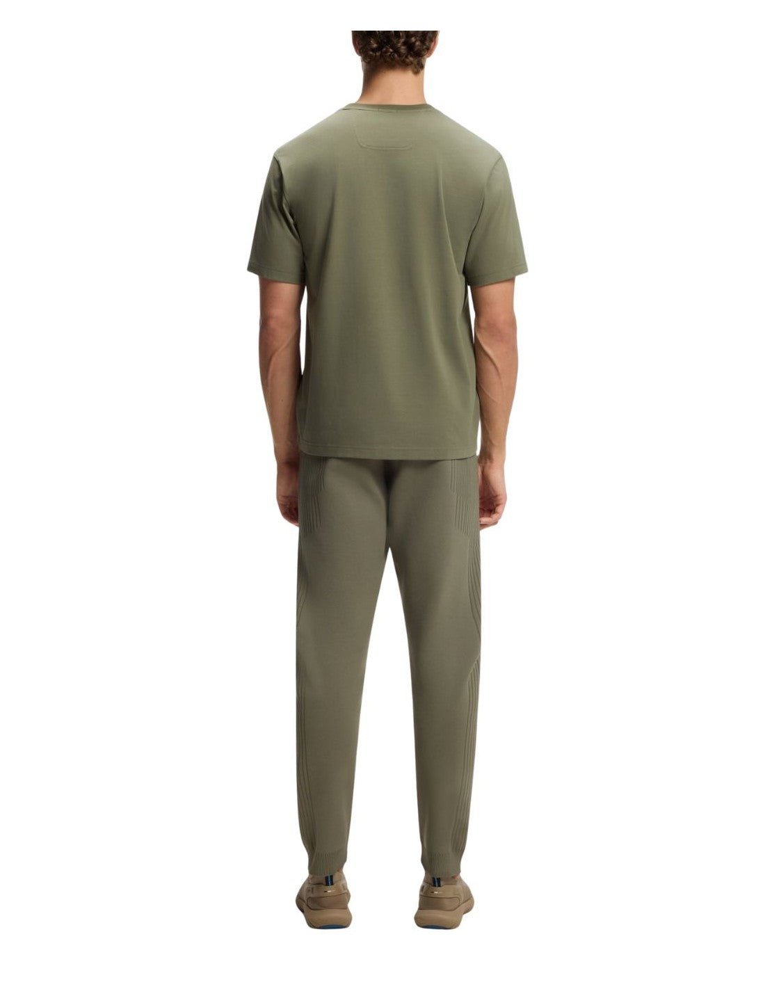 Boss T Shirt  Ts Iconic Log Beige Beige_shot3