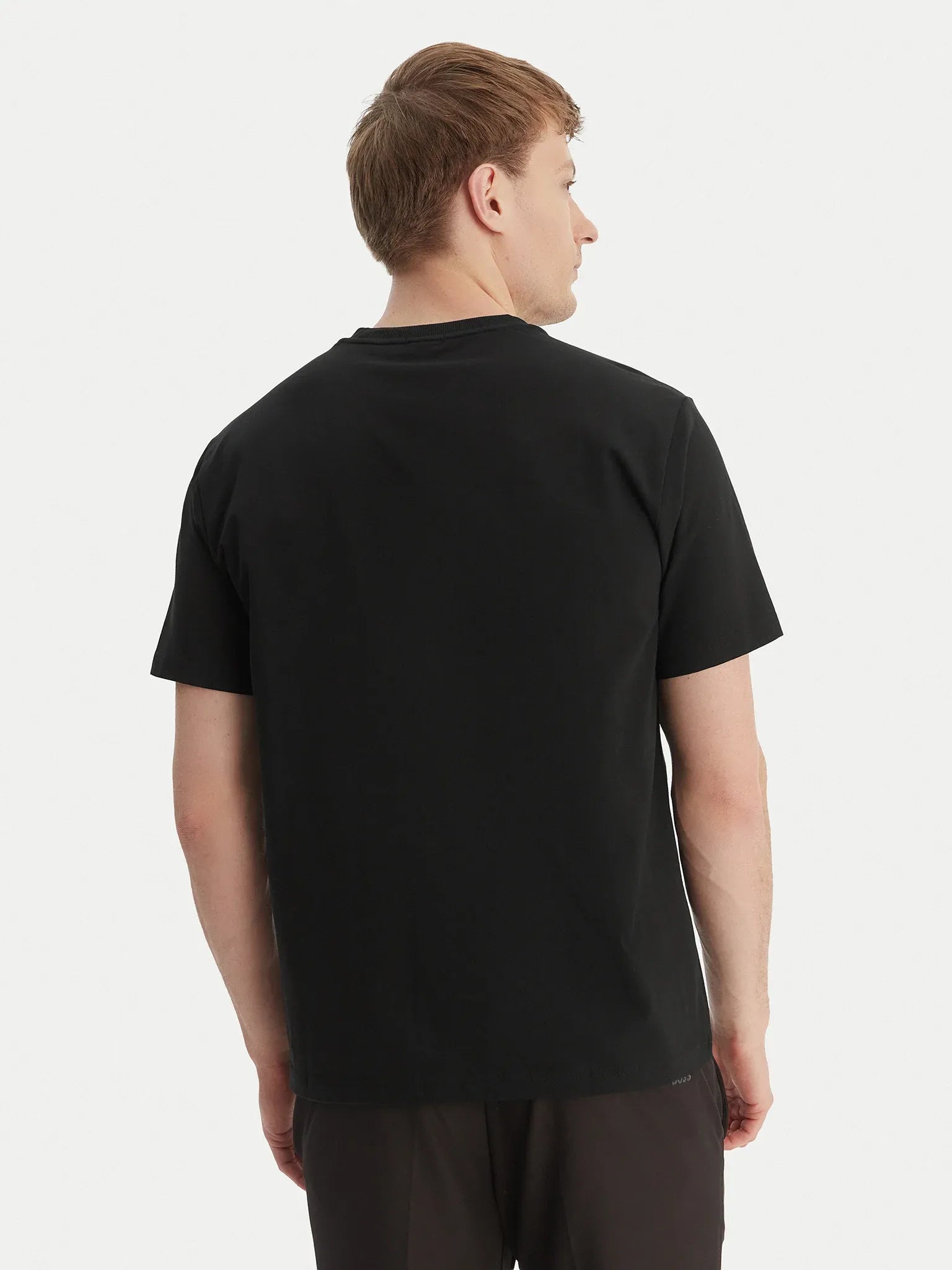 Boss T Shirt  Ts Iconic Log Black Preto_shot4