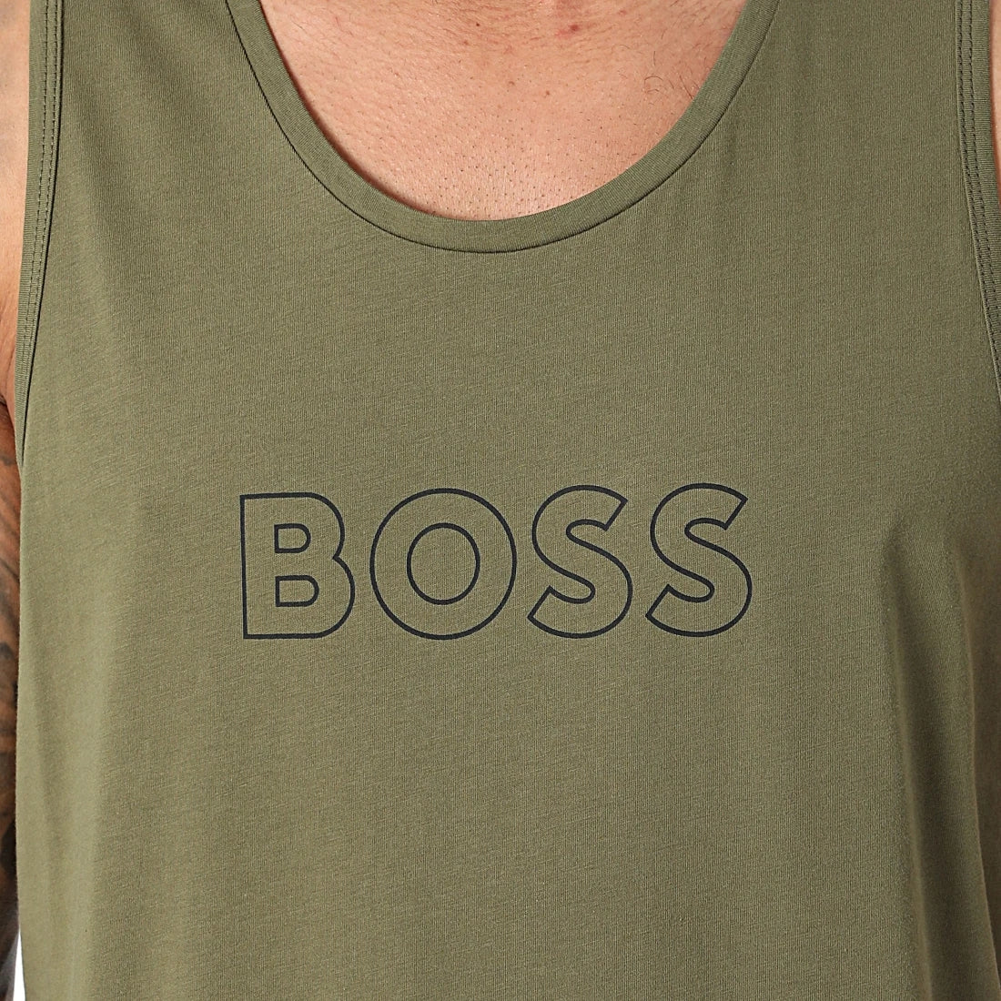 Boss T Shirt Beach Tank Top Green Verde_shot2