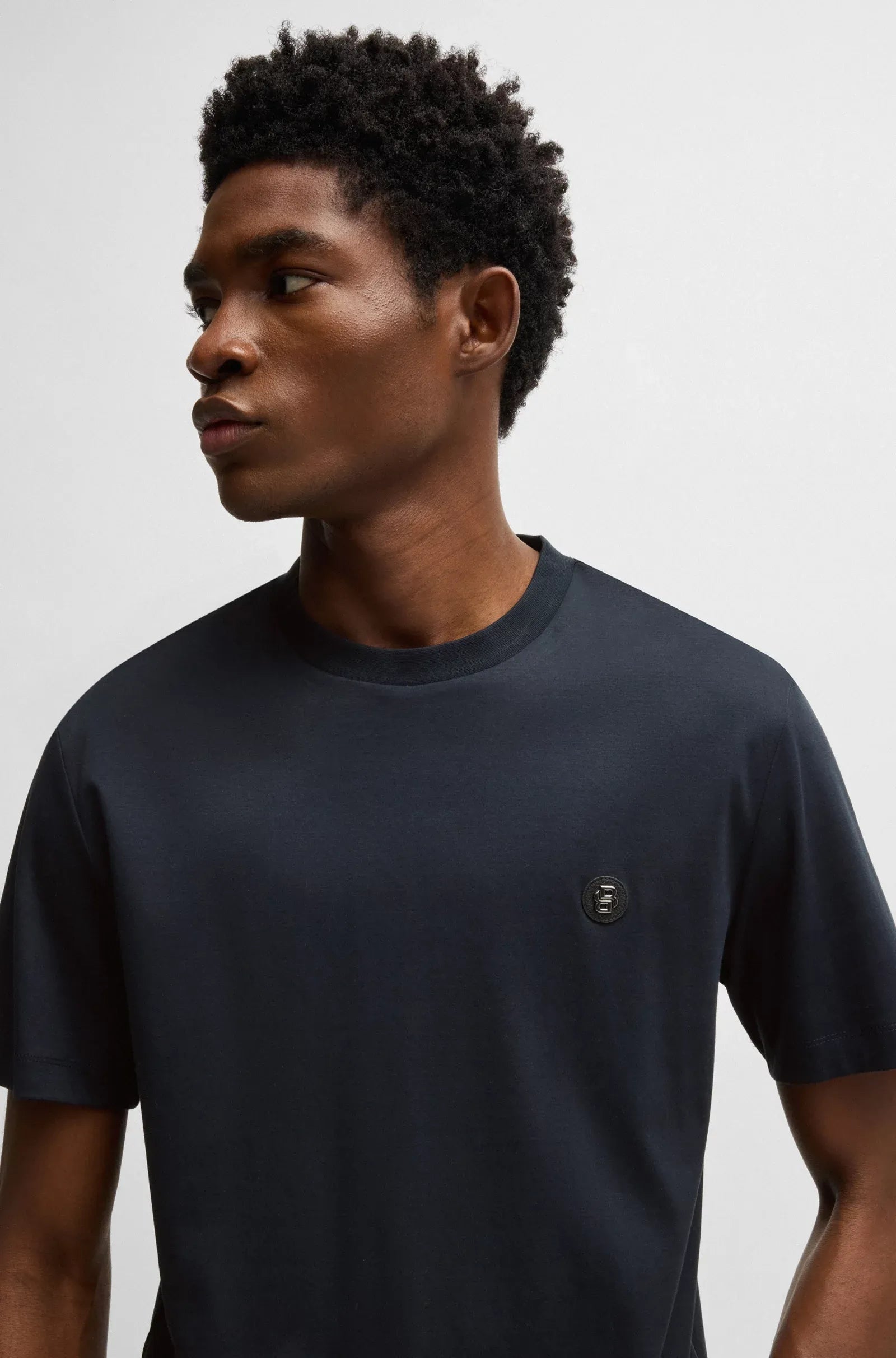 Boss T Shirt C Taut 01 Dk.blue Azul Escuro_shot2